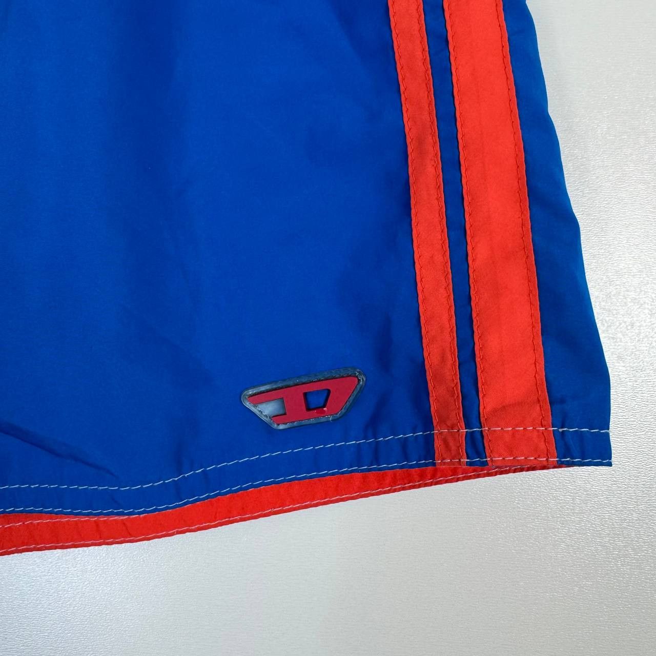 Diesel Diesel Swim Shorts Blue Red Logo Beach Swimwear Mens Size M Size US 30 / EU 46 - 2 Thumbnail
