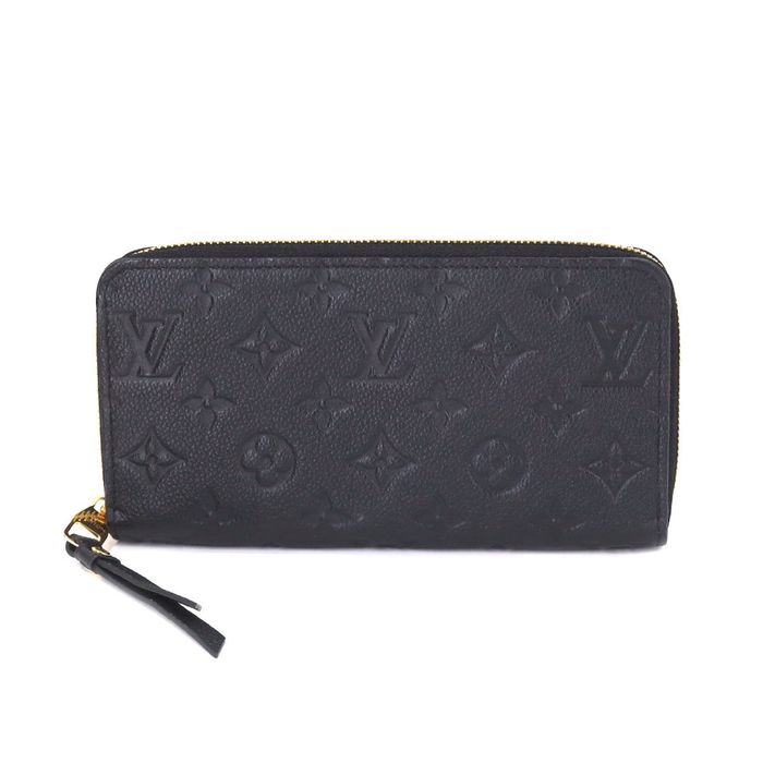 Louis Vuitton M61864 Monogram Empreinte Zippy Wallet - Black