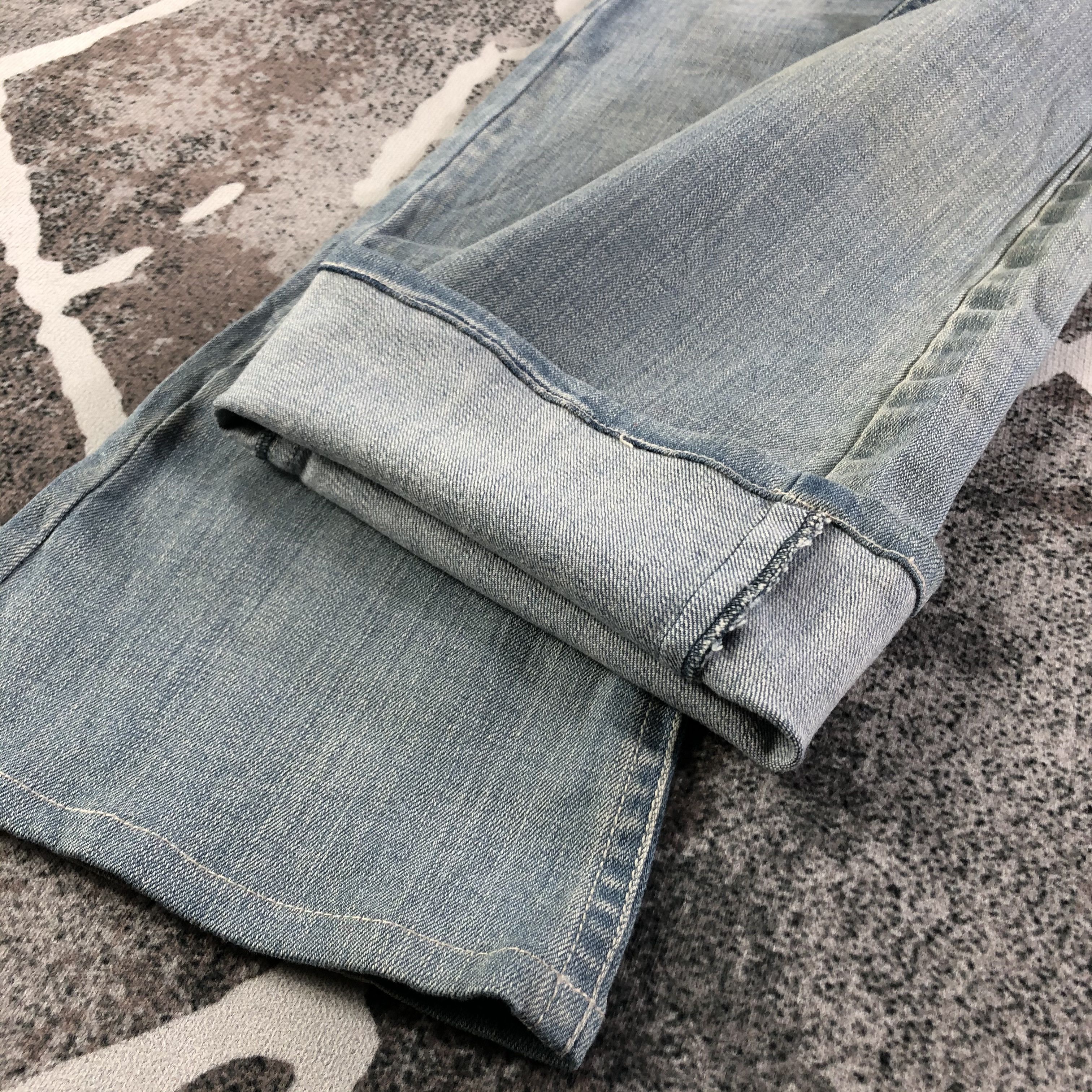 Japanese Brand Japanese Brand Medium Wash Flared Jeans KJ2068 Size 29" - 6 Thumbnail