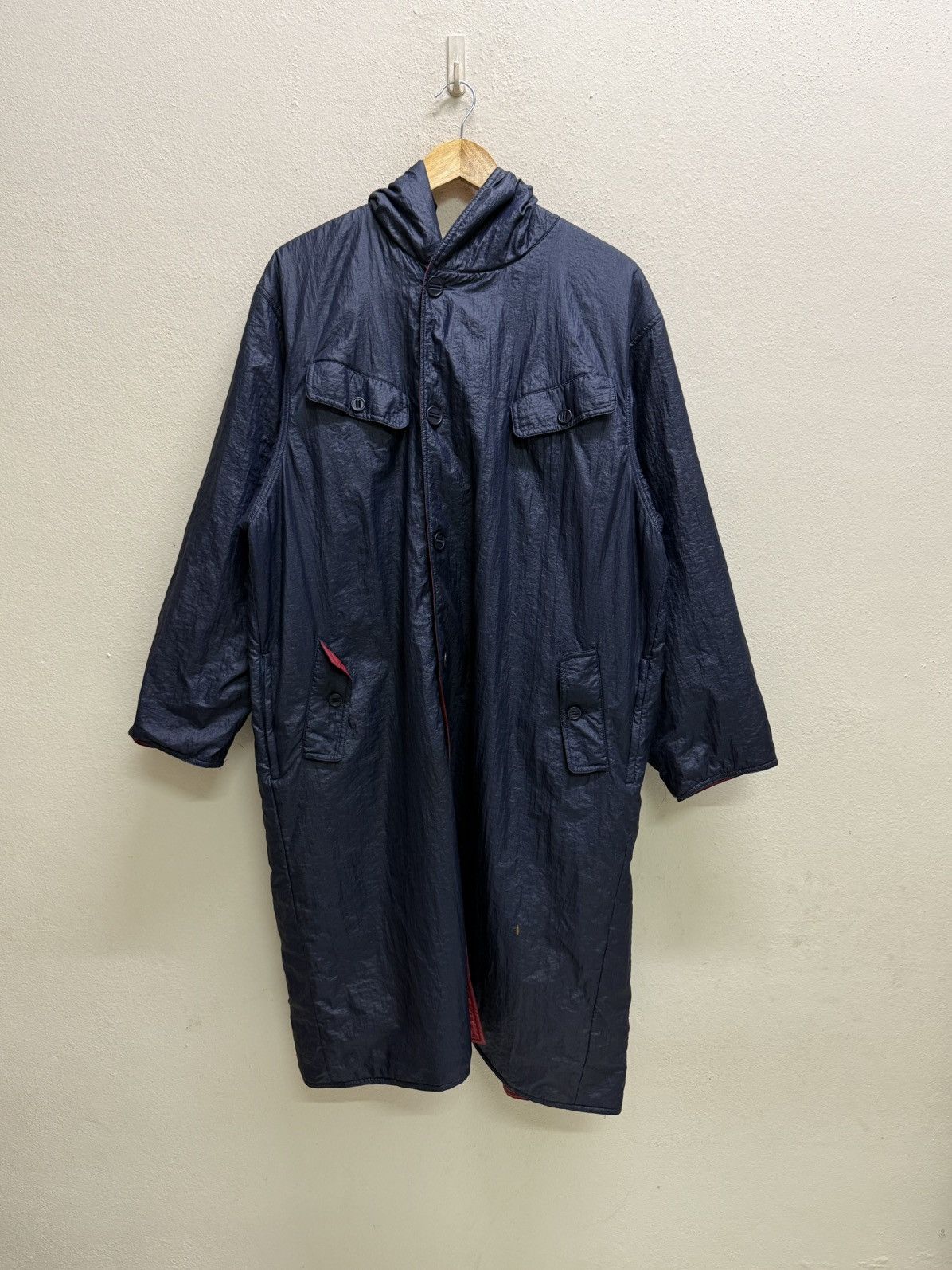 Issey Miyake Vintage issey miyake hai sporting gear long jacket nylon Size US L / EU 52-54 / 3 - 18 Thumbnail