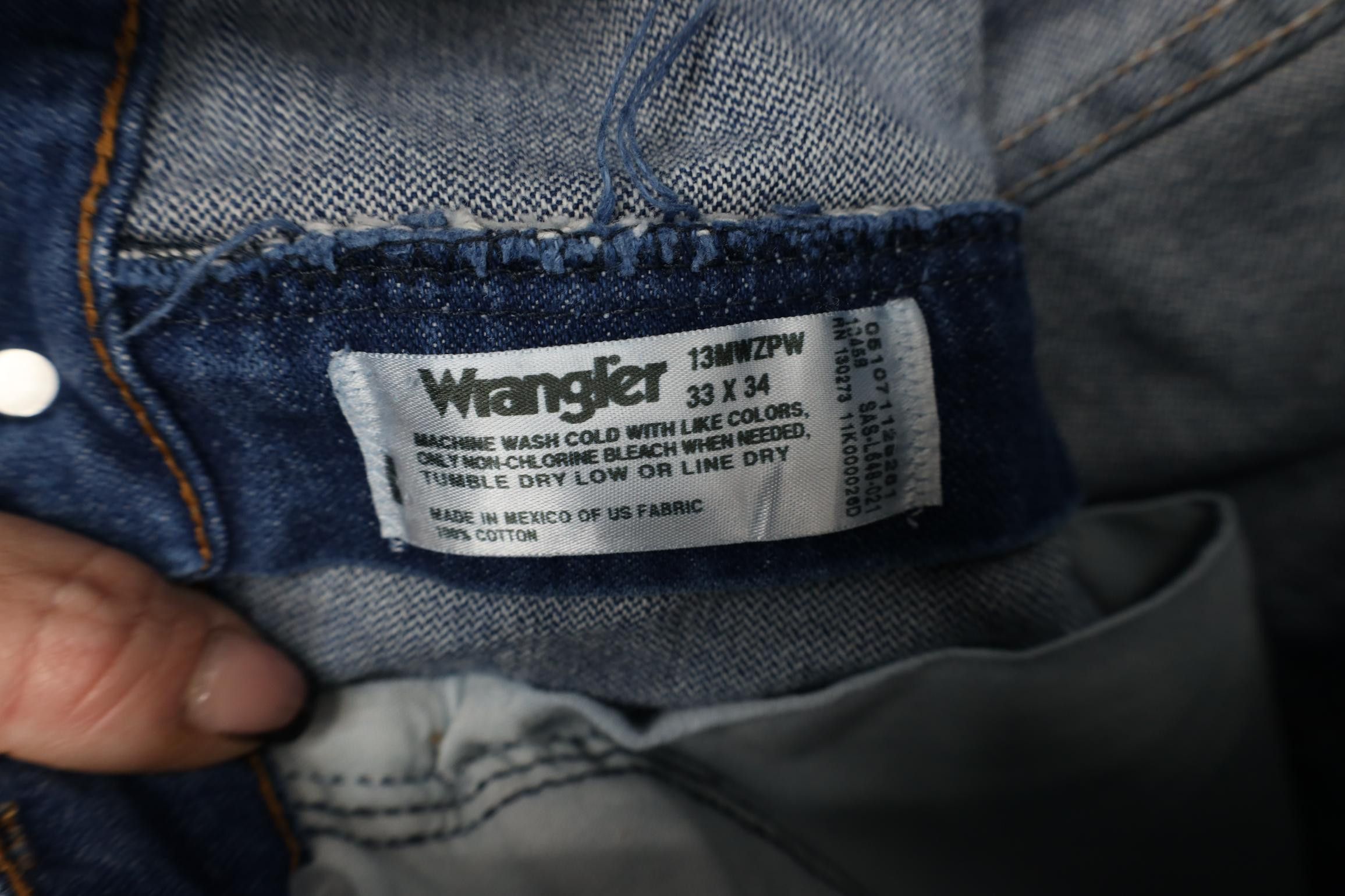 Wrangler Vintage 90s Wrangler Western Cowboy Straight Leg Denim Jeans Size US 33 - 8 Thumbnail