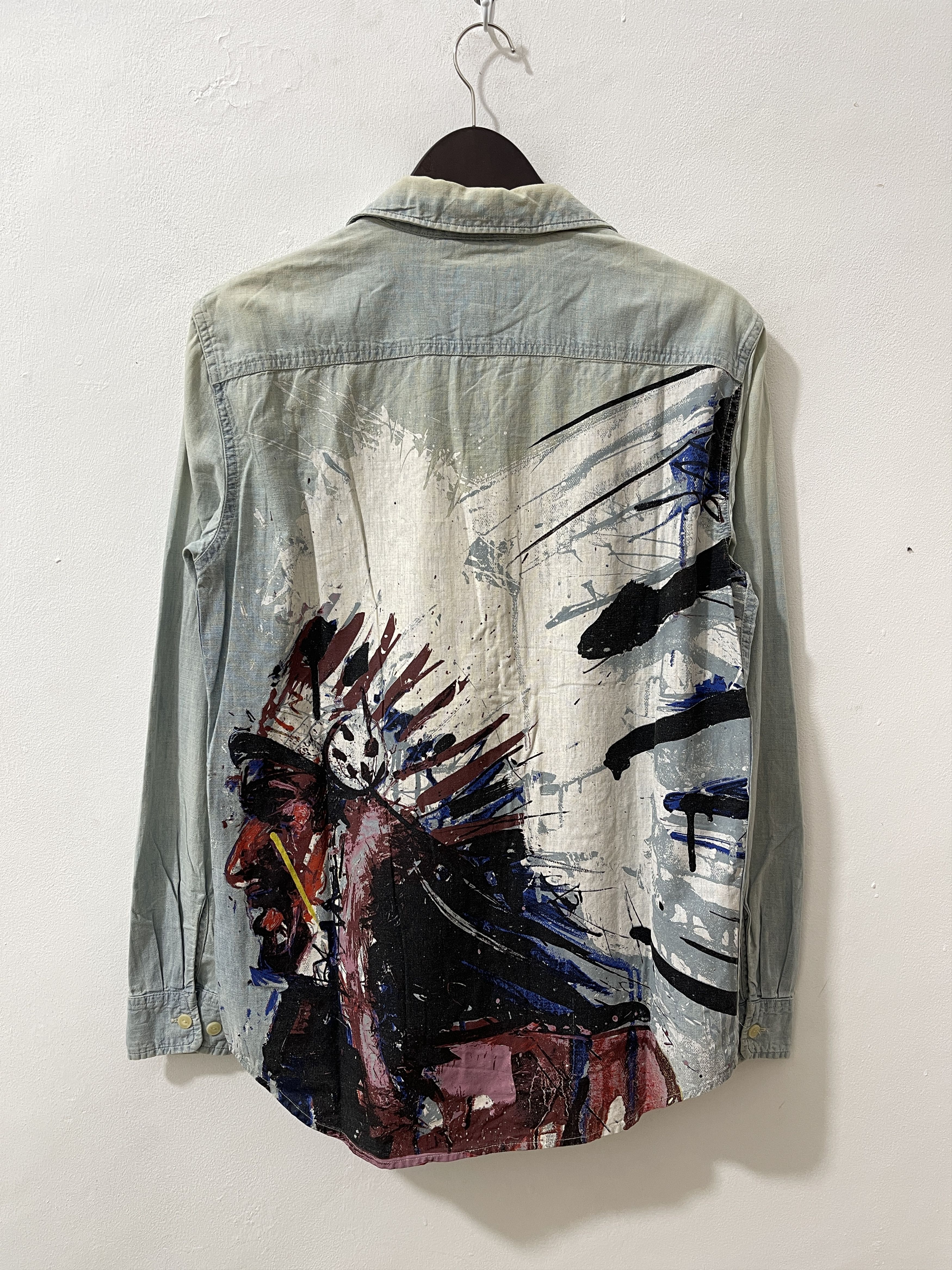 Denim & Supply Ralph Lauren Vintage Ralph Lauren Native Painted Art Button Up Shirts Size US S / EU 44-46 / 1 - 1 Thumbnail