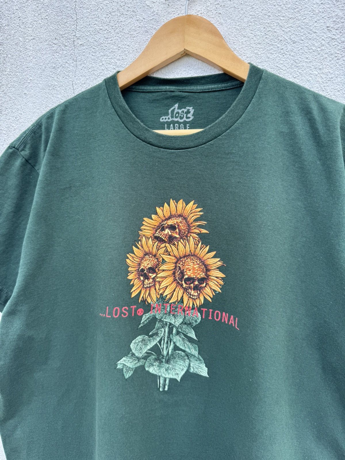 Hook-Ups Vintage LOST ENTERPRISE Skull Sun Flower Rare Tee Size US L / EU 52-54 / 3 - 2 Thumbnail
