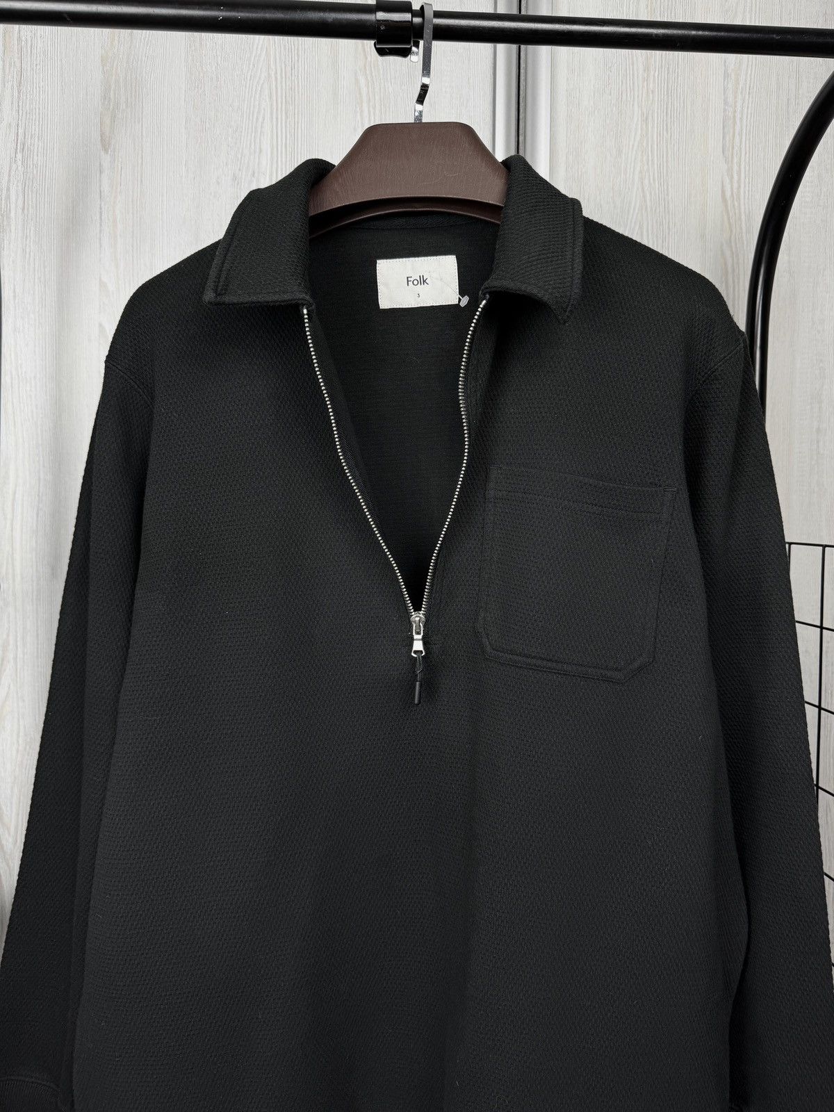 Folk Folk 1/4 Zip Black Jumper Mens Size M Sweater Size US M / EU 48-50 / 2 - 10 Thumbnail