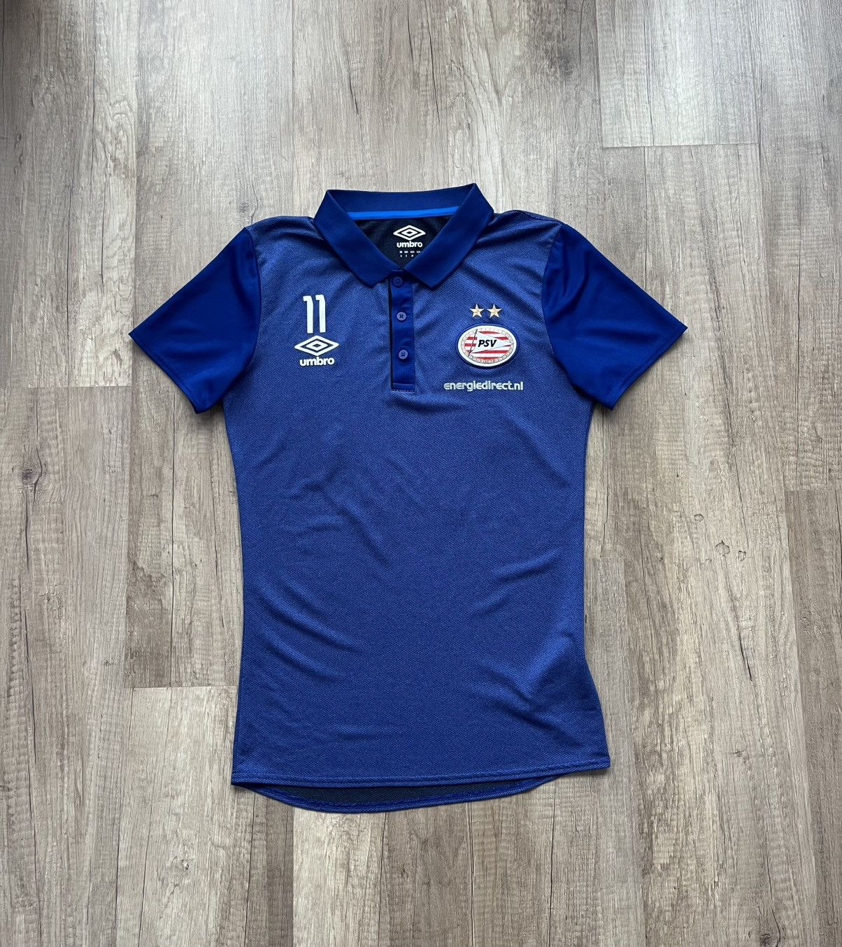 Umbro × Vintage Umbro Polo Shirt PSV Blue 2018-2019 Size S Size US S / EU 44-46 / 1 - 1 Thumbnail