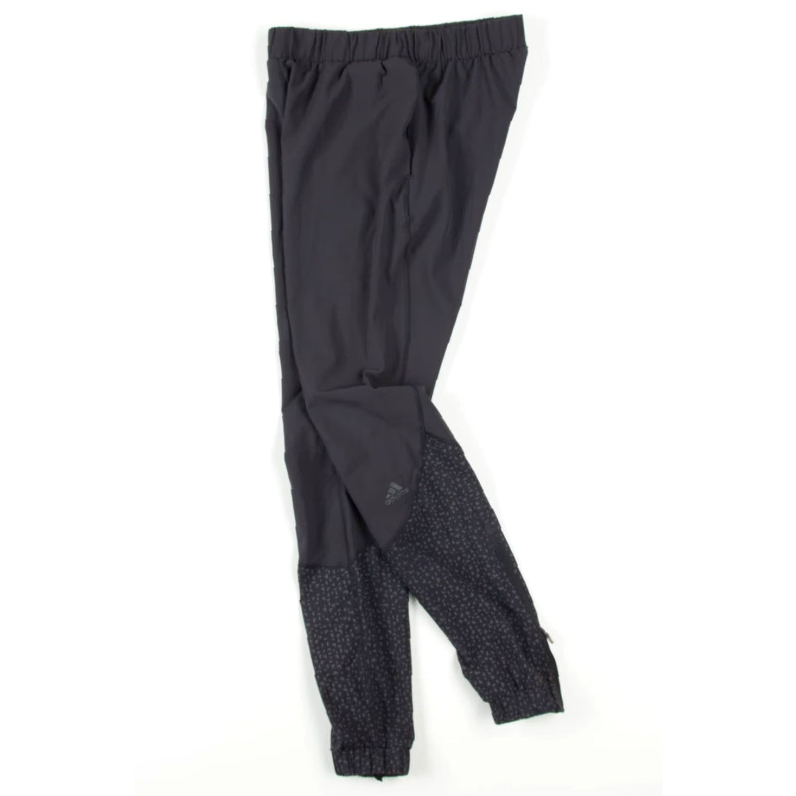 Adidas VINTAGE Adidas Track Pants Black Small Athletic Ankle Joggers Patterned Size US 29 - 3 Thumbnail