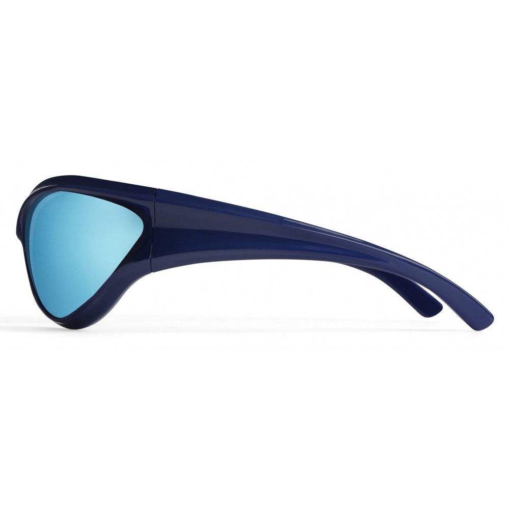 Balenciaga o1srvl11e0225 Size: OS / Dynamo Round Sunglasses in Blue Size ONE SIZE - 3 Thumbnail