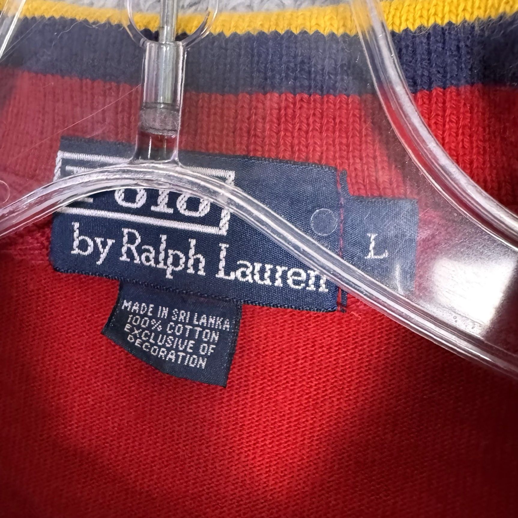 Polo Ralph Lauren VINTAGE Polo Ralph Lauren Sweater Mens L Knit Polo Shirt RLPC Elbow Patch 1967 Red Cotton Knit Logo Pullover 80s 90s Classic Preppy Mens Size US L / EU 52-54 / 3 - 5 Thumbnail