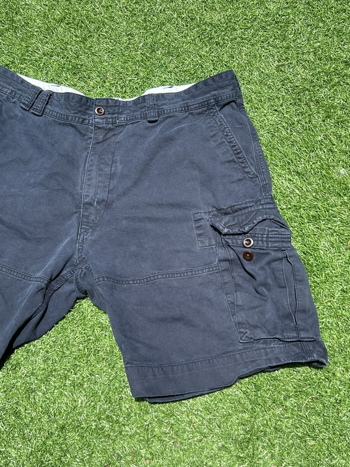Vintage Polo Ralph Lauren Baggy Cargo Shorts Navy MENS 40 Size US 40 / EU 56 - 2 Thumbnail
