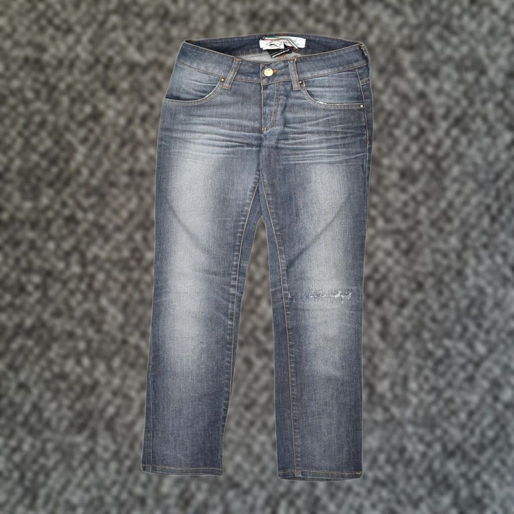 Vintage MET Womens Slim Jeans W26 L29 Blue Cotton Size 26" / US 2 / IT 38 - 1 Thumbnail