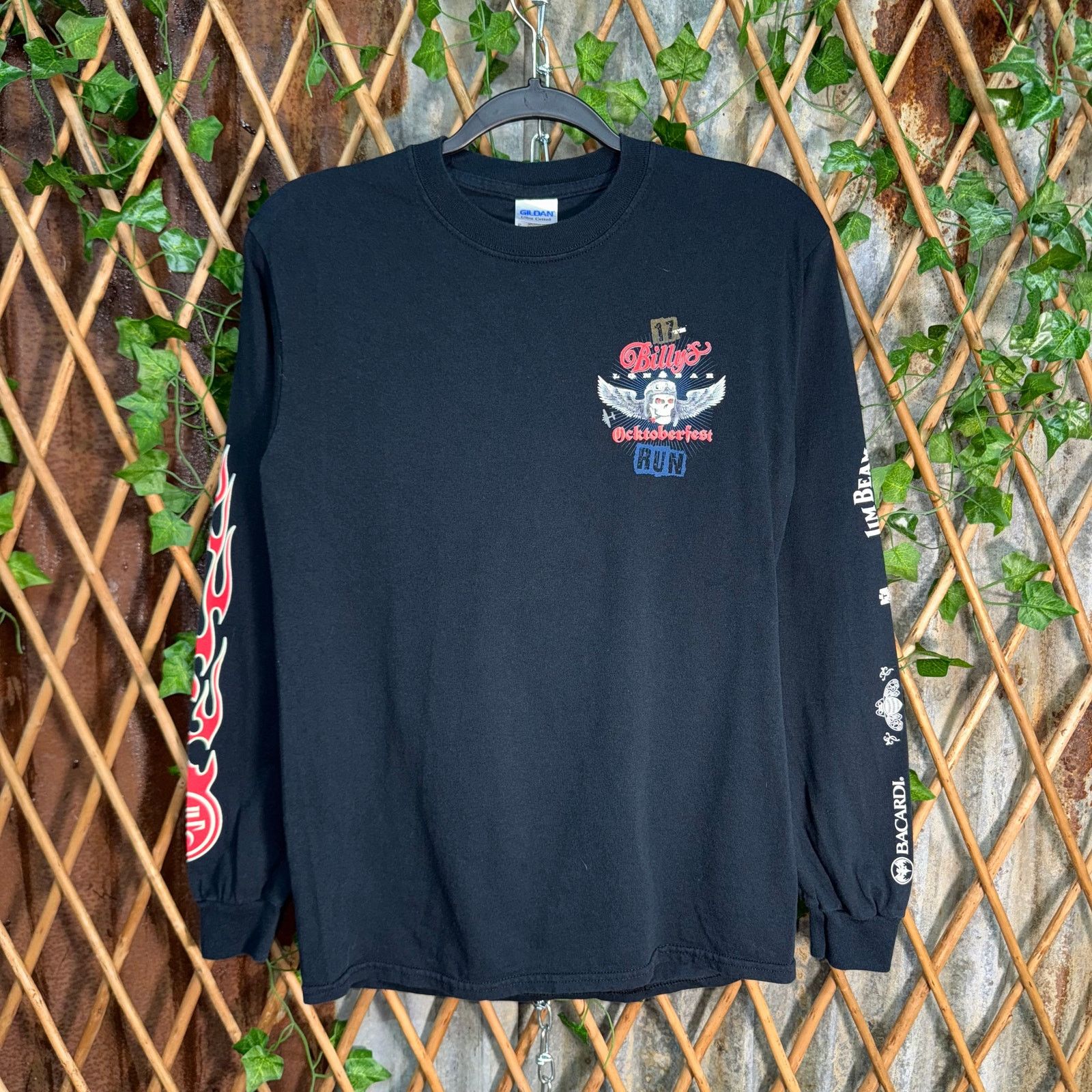 Gildan Vintage Y2K Billy’s long bar Oktoberfest flame 00s LS shirt Size US S / EU 44-46 / 1 - 2 Thumbnail