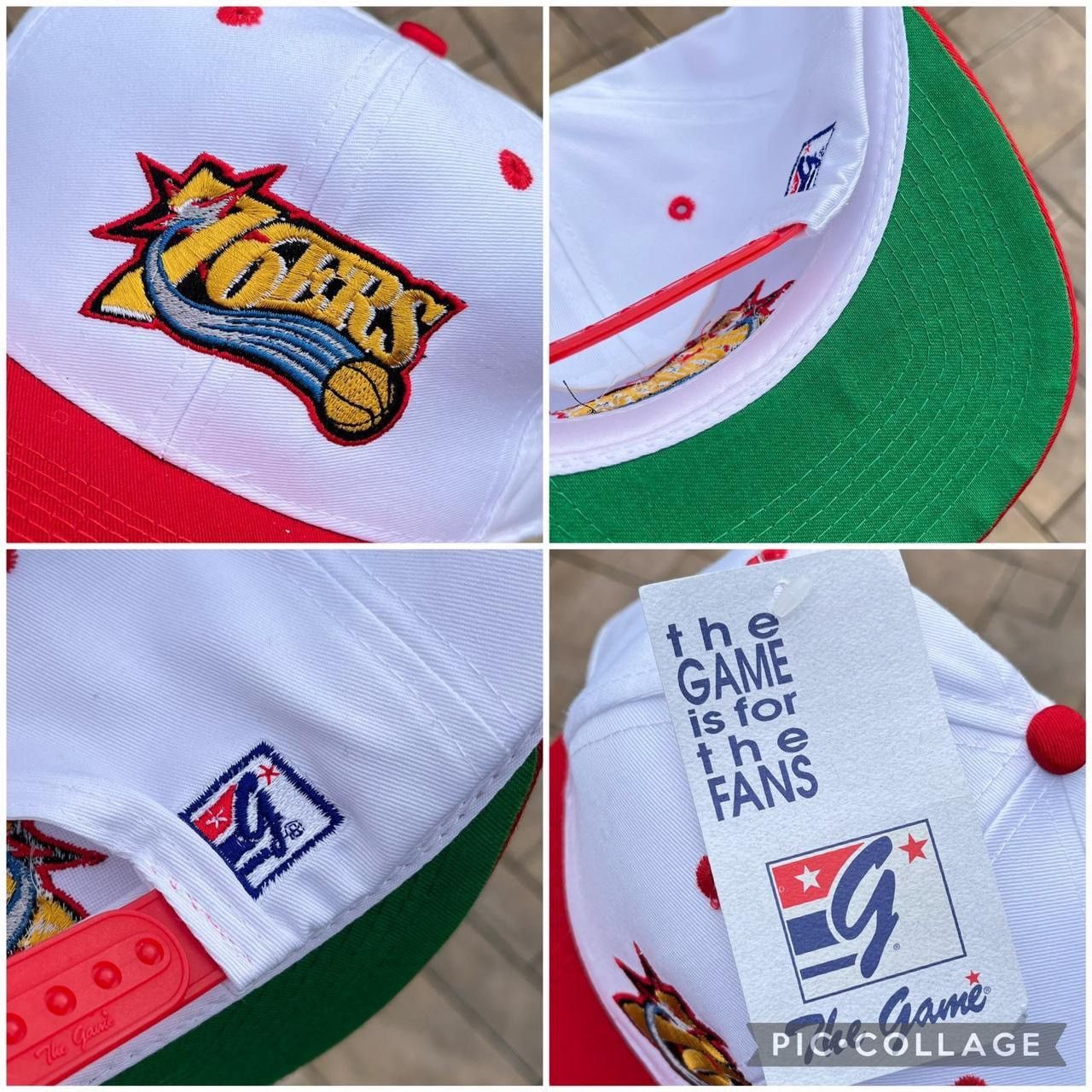 NBA × Vintage Vintage The Game NBA Philadelphia 76ers Sixers Snapback Hat Size ONE SIZE - 2 Thumbnail