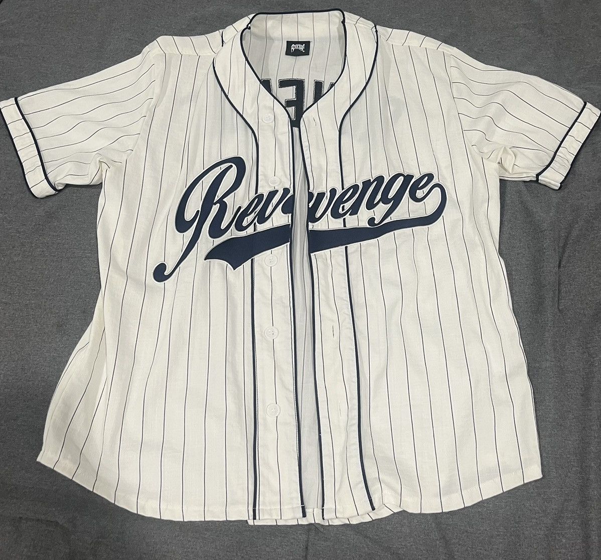 Revenge Embroidered on sale Jersey ‘White’