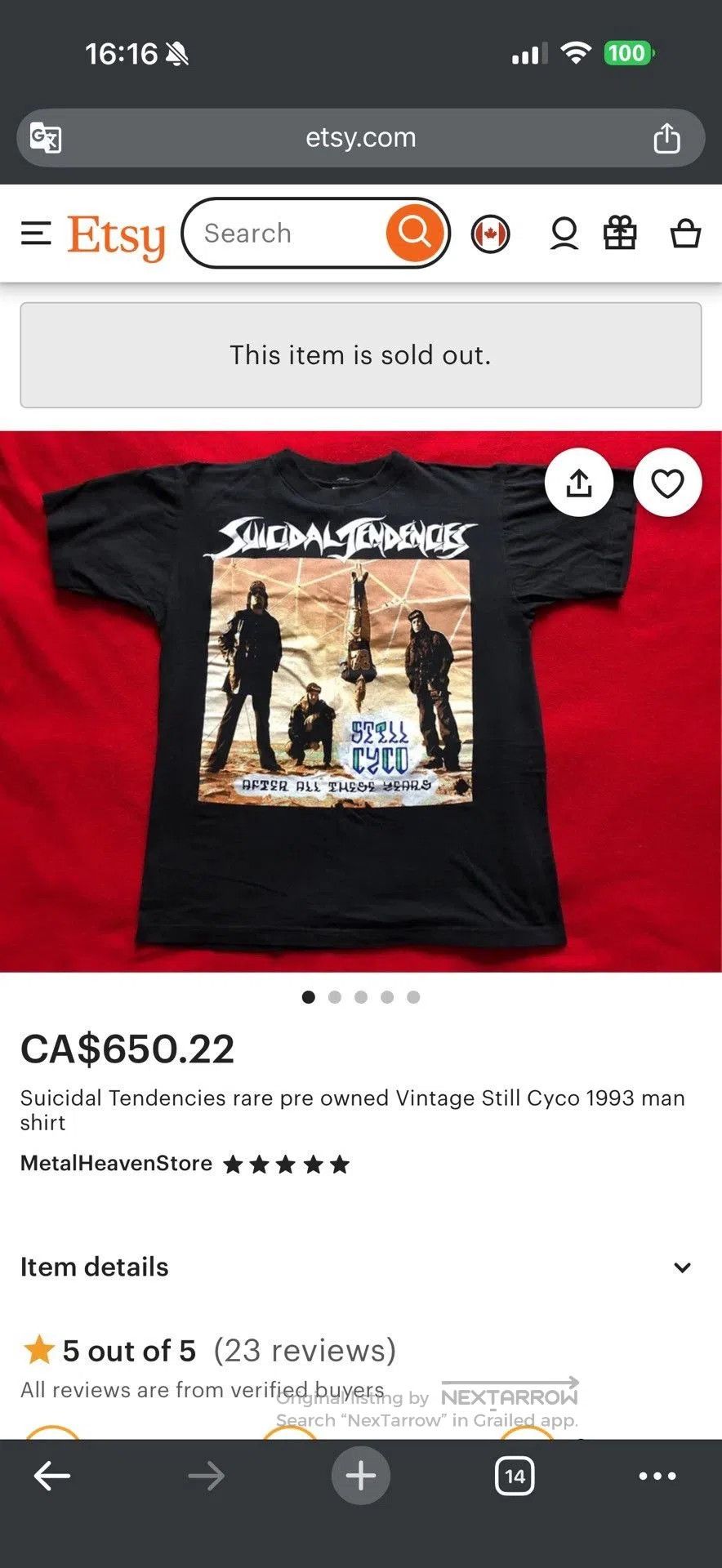 Vintage Vintage 1993 Suicidal Tendencies Band Tee. Size US M / EU 48-50 / 2 - 9 Thumbnail