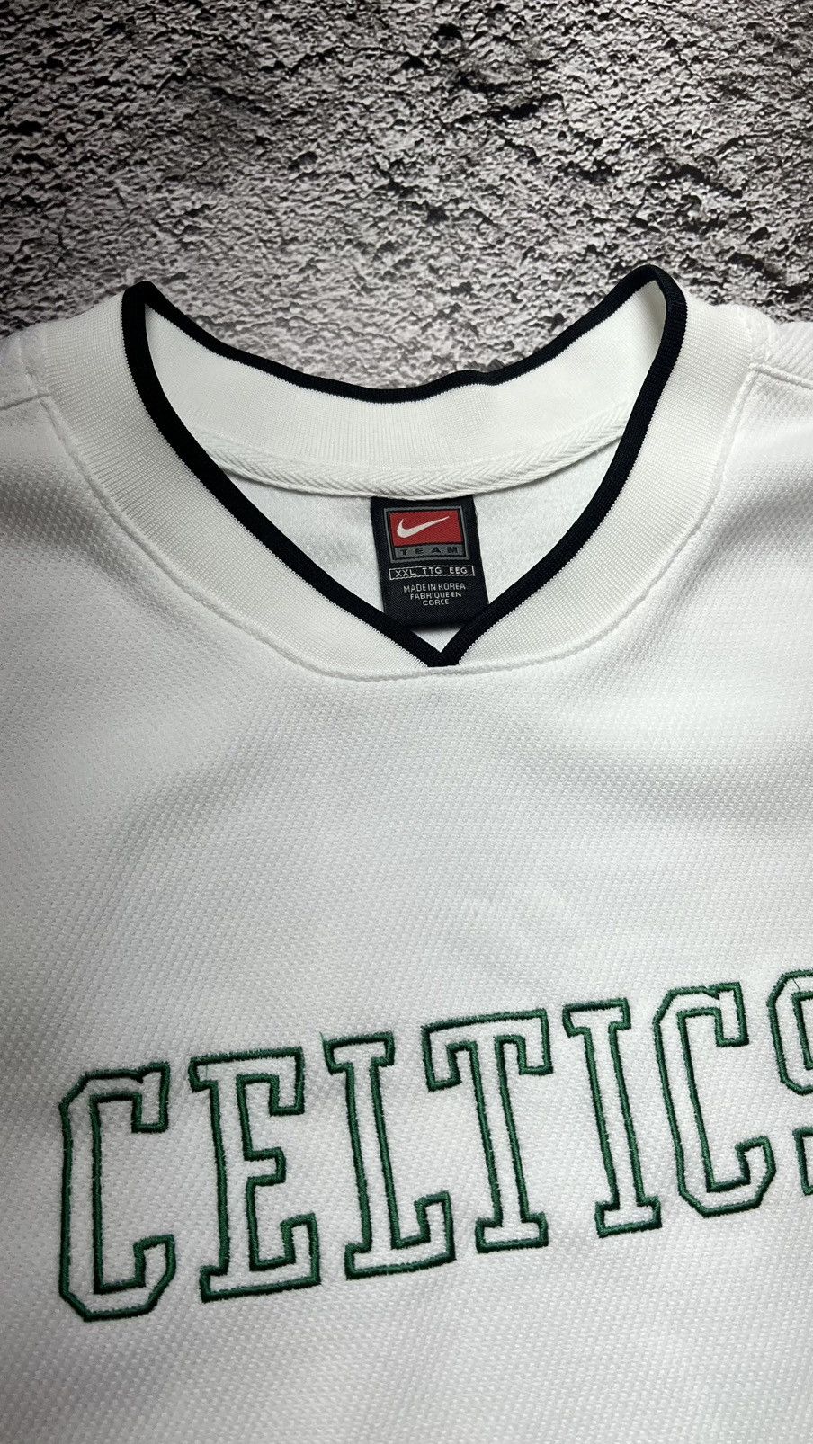 NBA × Nike × Vintage VTG 90’s Boston Celtics NBA nike warm up sweatshirt jacket Size US XXL / EU 58 / 5 - 5 Thumbnail