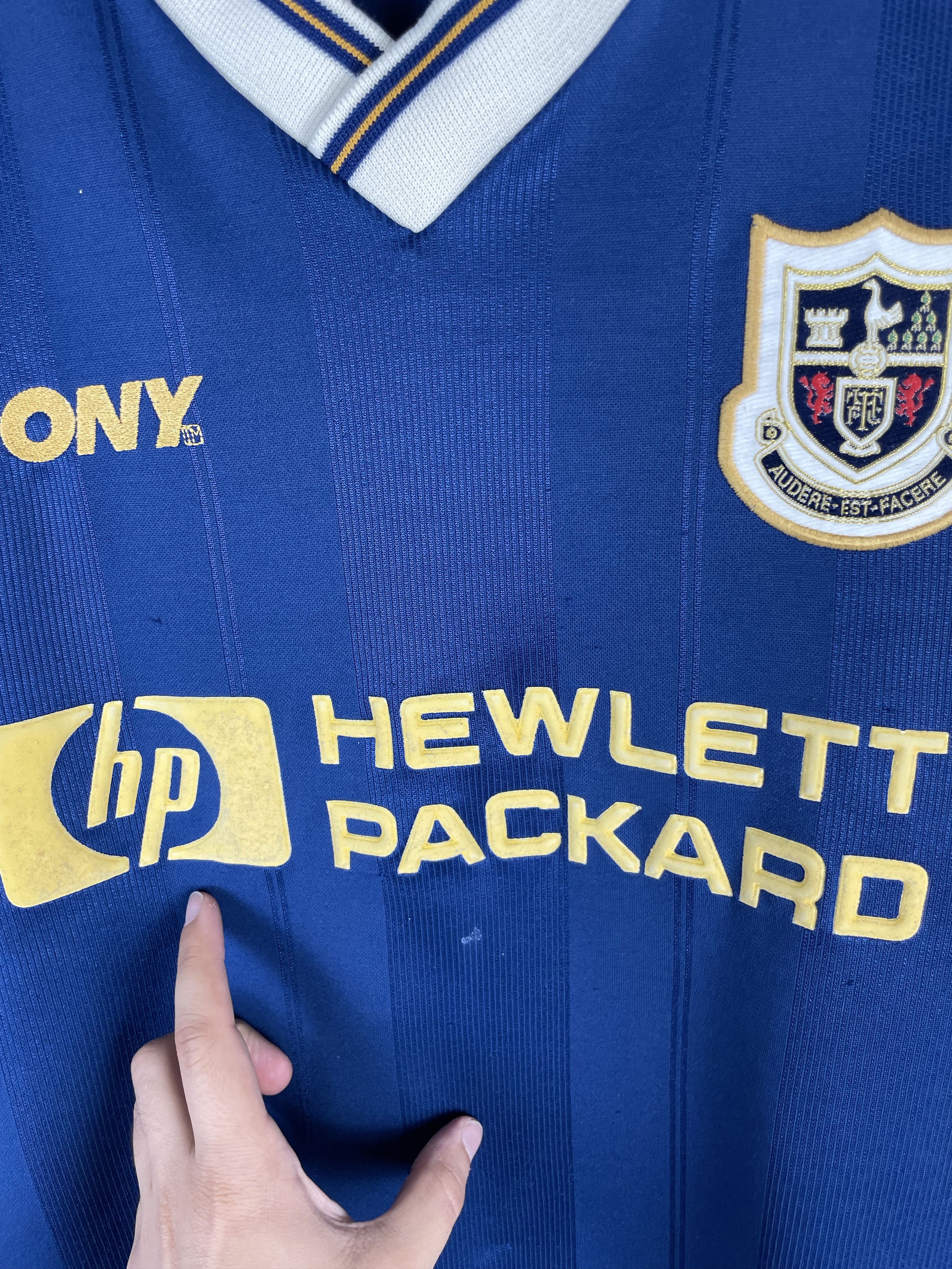 PONY Vintage Tottenham Hotspur 1997-98 Away T-shirt Jersey Size US M / EU 48-50 / 2 - 5 Thumbnail