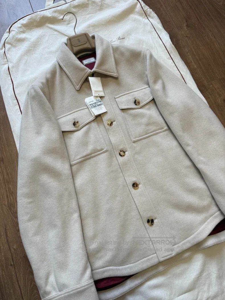 Brunello Cucinelli Brunello Cucinelli Cashmere Shirt Style Jacket Size US M / EU 48-50 / 2 - 2 Thumbnail