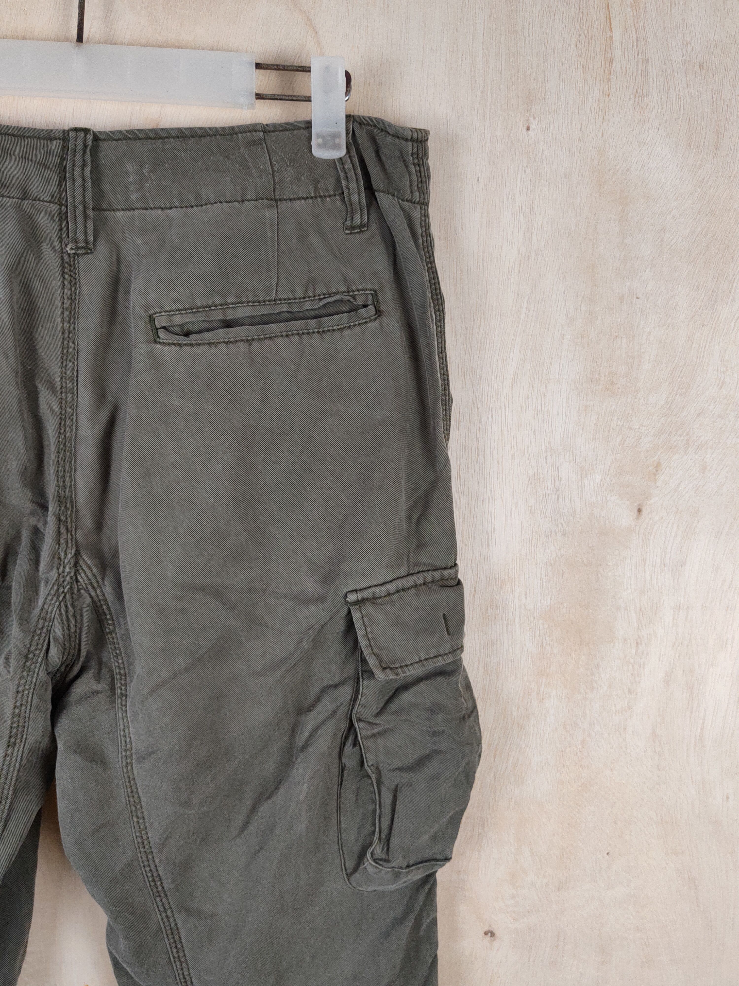 Japanese Brand Earth Music&Ecology Olive Multipocket Short Pants #S2531 Size 31" - 10 Thumbnail