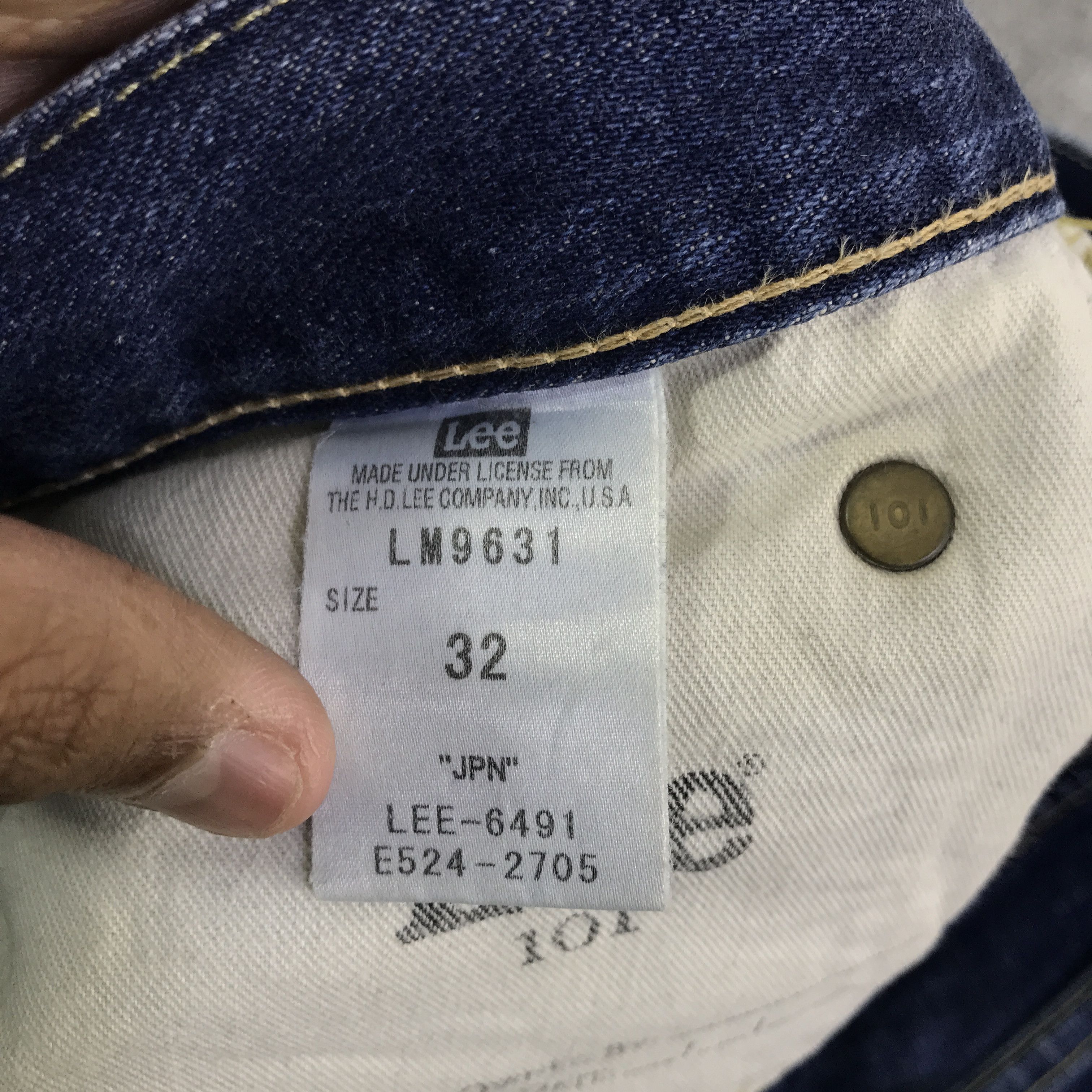 Lee Vintage Lee 101 Red line jeans pants K118B2 Size US 32 / EU 48 - 17 Thumbnail