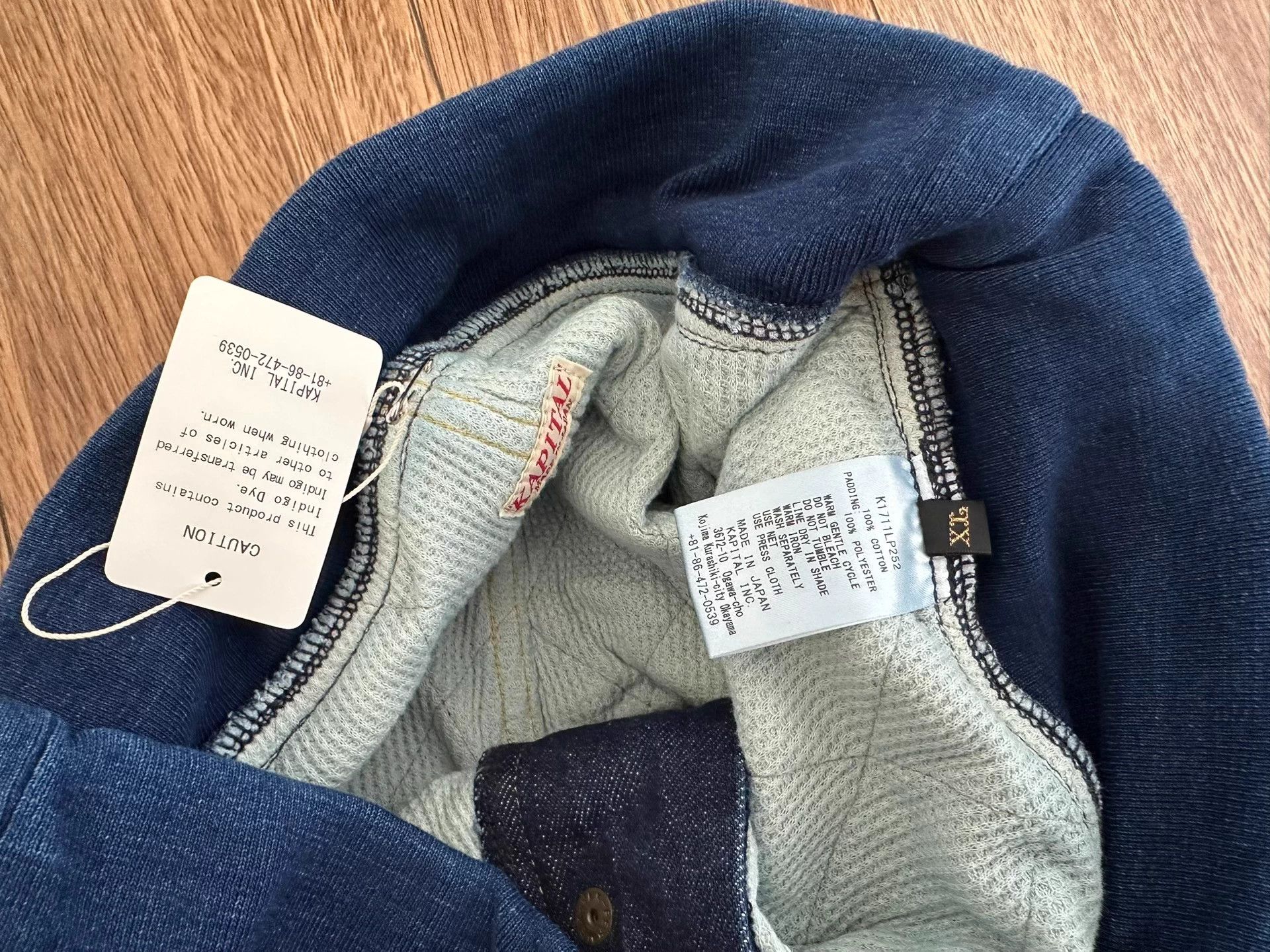 Kapital KAPITAL KOUNTRY VINTAGE INDIGO CARGO PANTS Size US 32 / EU 48 - 4 Thumbnail