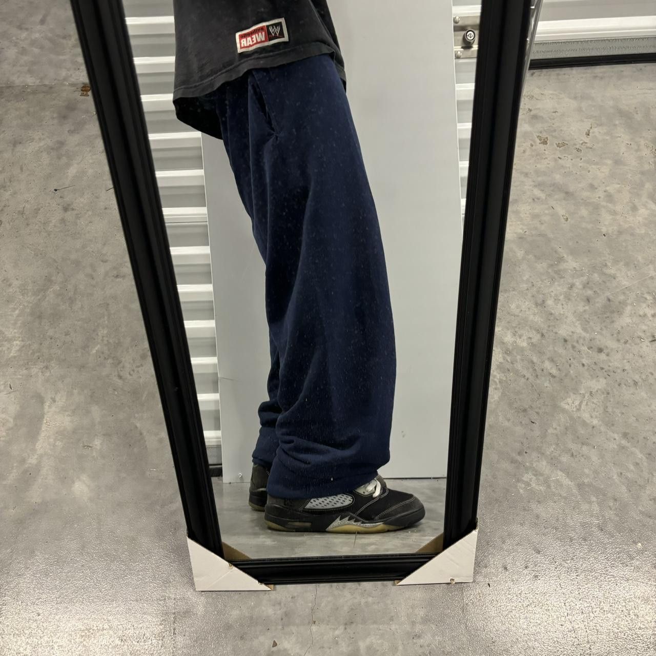 Japanese Brand × Vintage Crazy Vintage Y2K/2000s Navy Blue Skater Essential Sweatpants! Size US 30 / EU 46 - 2 Thumbnail