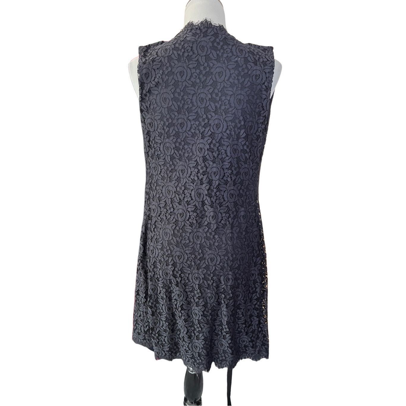 Diane von Furstenberg Diane Von Furstenberg Sleeveless Overlay Black Cover Vest Si Size XS / US 0-2 / IT 36-38 - 2 Thumbnail