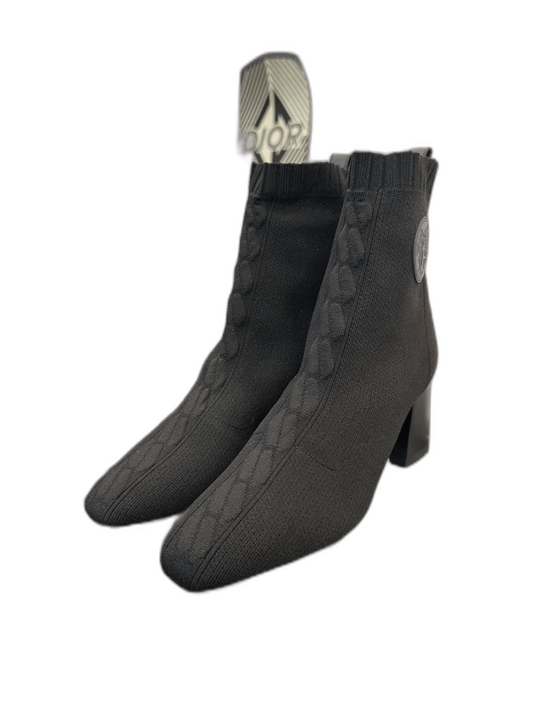Hermes Hermes Black Women's Sock Ankle Boots Size US 7 / IT 37 - 1 Thumbnail