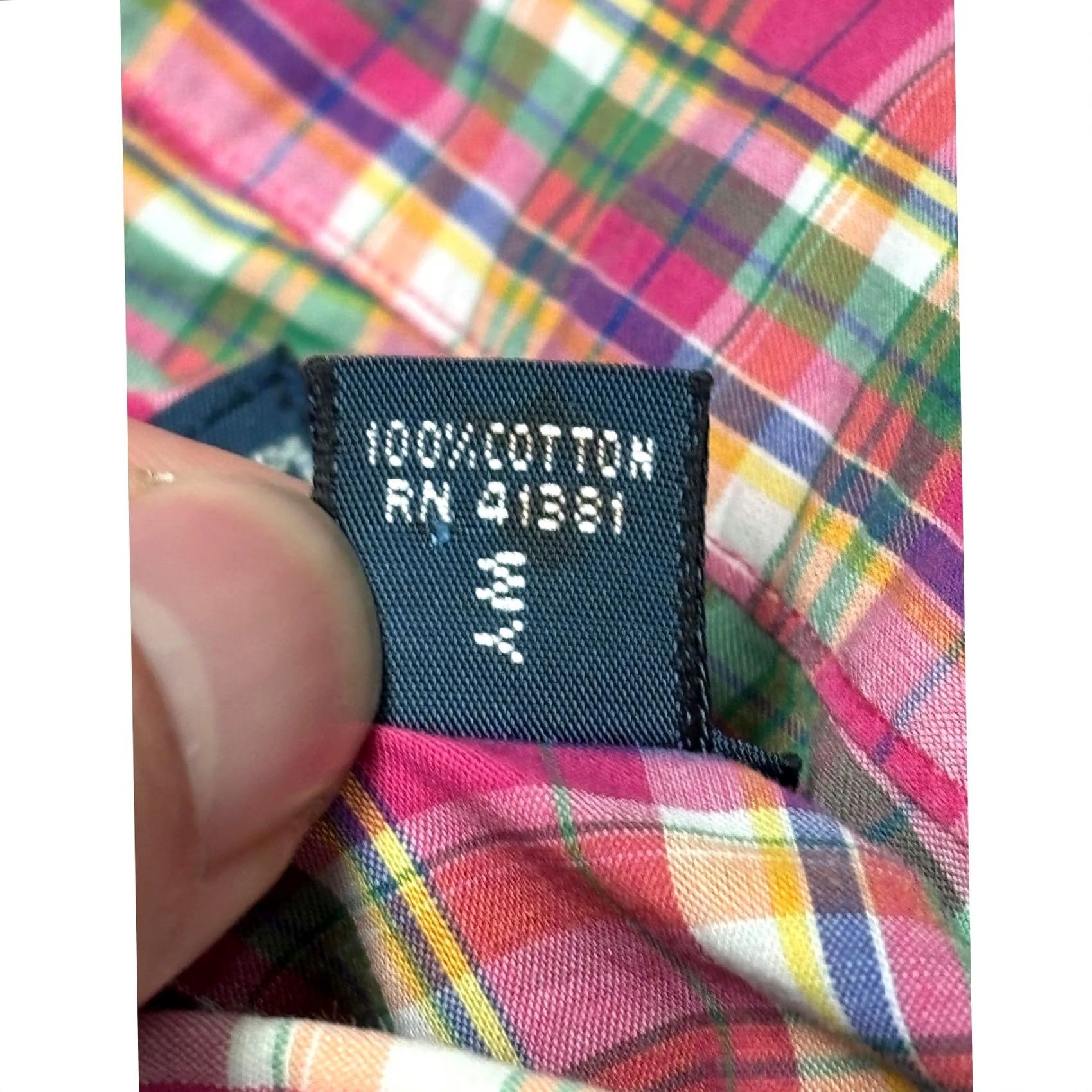Polo Ralph Lauren Polo by Ralph Lauren Shirt Plaid Button-Down Long Sleeve Men L Pink Casual Size US L / EU 52-54 / 3 - 5 Thumbnail