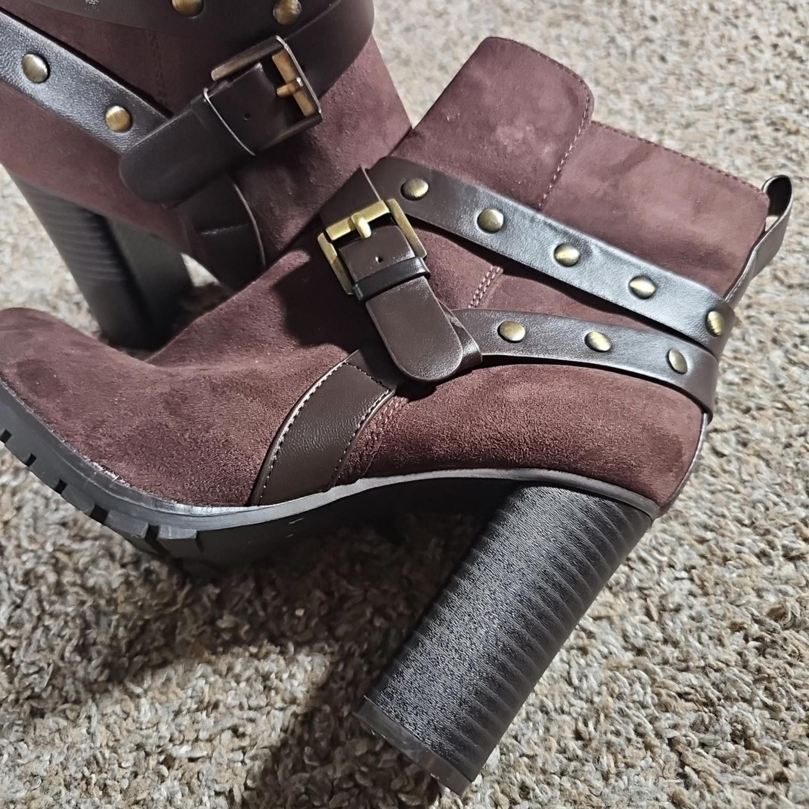 Apt. 9 Apt. 9 Defined Comfort Manager Brown 6½ Faux Suede Boots Size US 6.5 / IT 36.5 - 2 Thumbnail