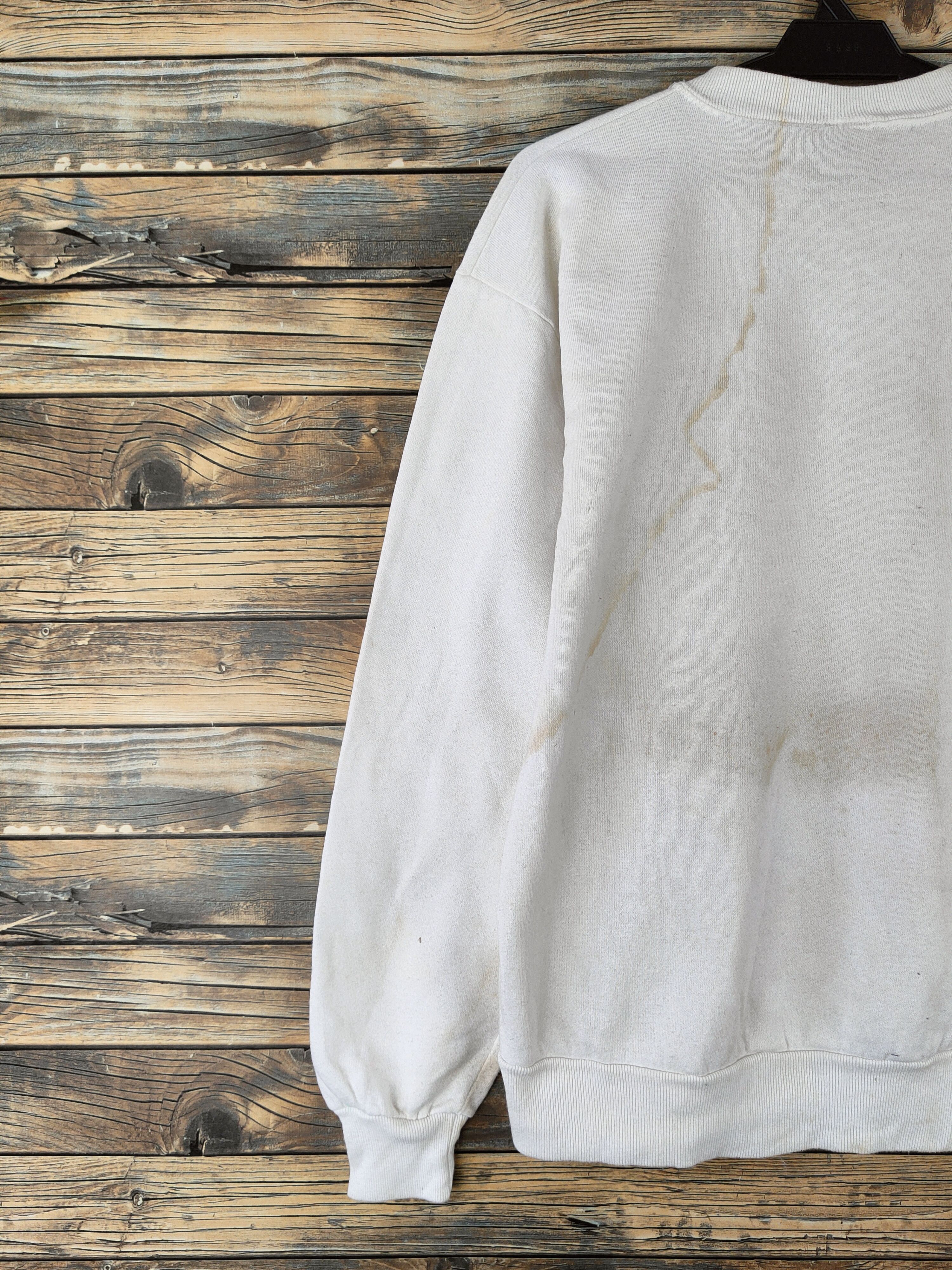 Japanese Brand Vintage Big Print 🔥 Laura Rogers White Dogs Sweatshirt Size M / US 6-8 / IT 42-44 - 9 Thumbnail