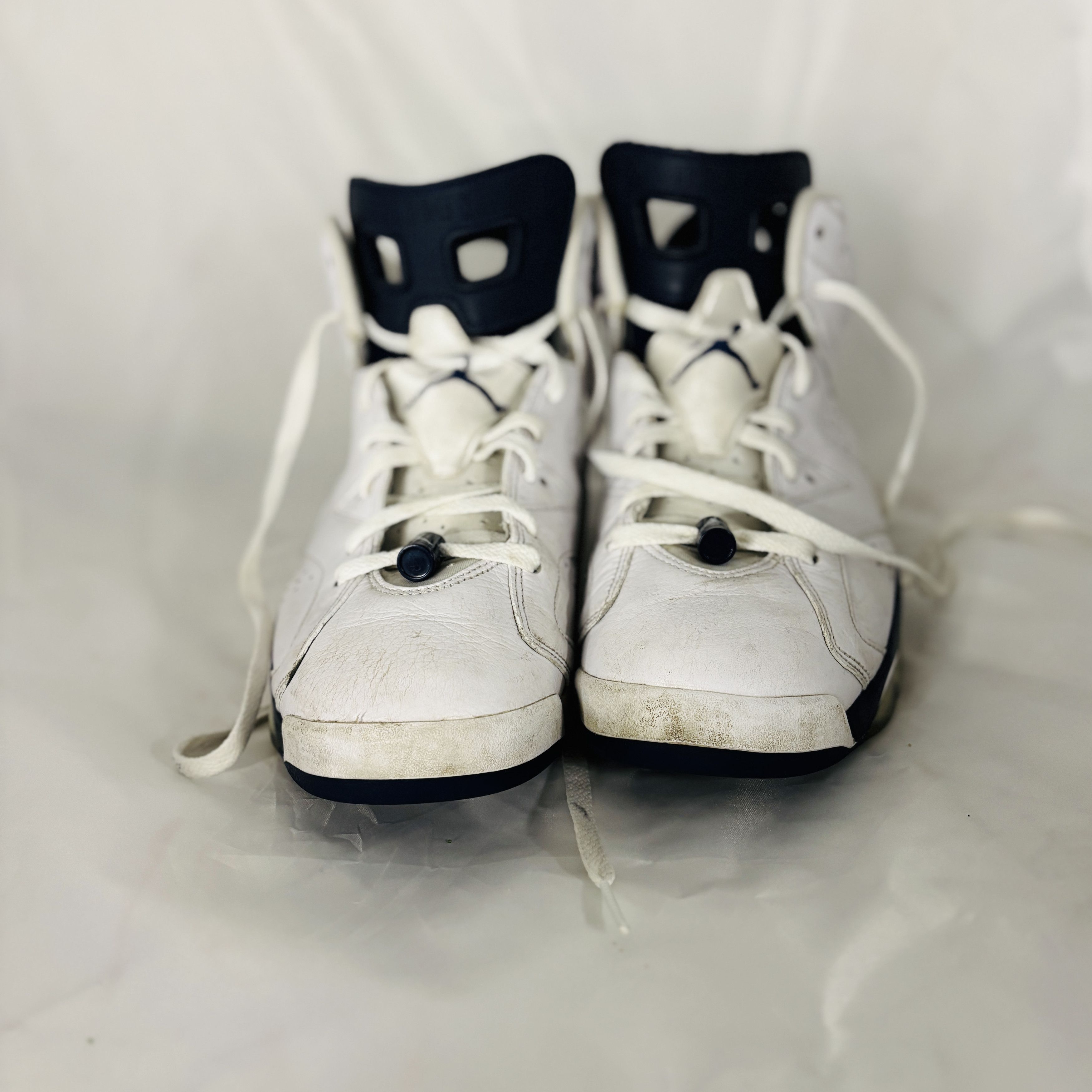 Jordan Brand × Nike Pre-Owned Jordan 6 Retro 'Midnight Navy' (White) Size 11 Size US 11 / EU 44 - 3 Thumbnail