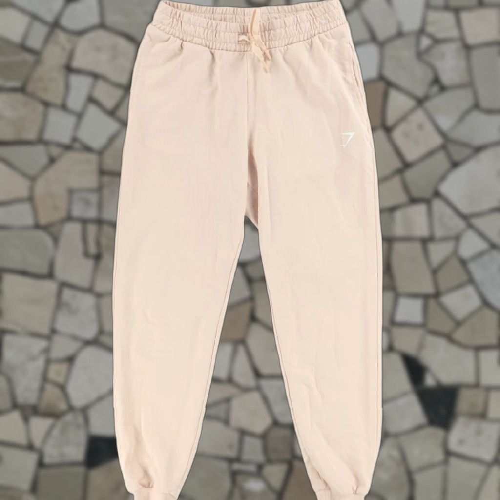Gymshark GYMSHARK Sweat Terry Jogger Pants Peach Women's S Shirt Womens S Peach Jogger Casual Activewear Regular fit Cotton Blend Size 28" / US 6 / IT 42 - 1 Thumbnail