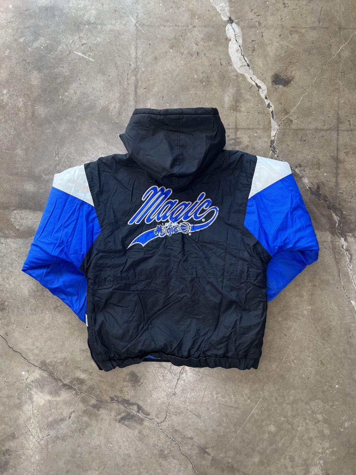 NBA × Vintage Vintage 90s Orlando Magic Logo 7 Quater Zip Up Jacket XL Size US XL / EU 56 / 4 - 5 Thumbnail