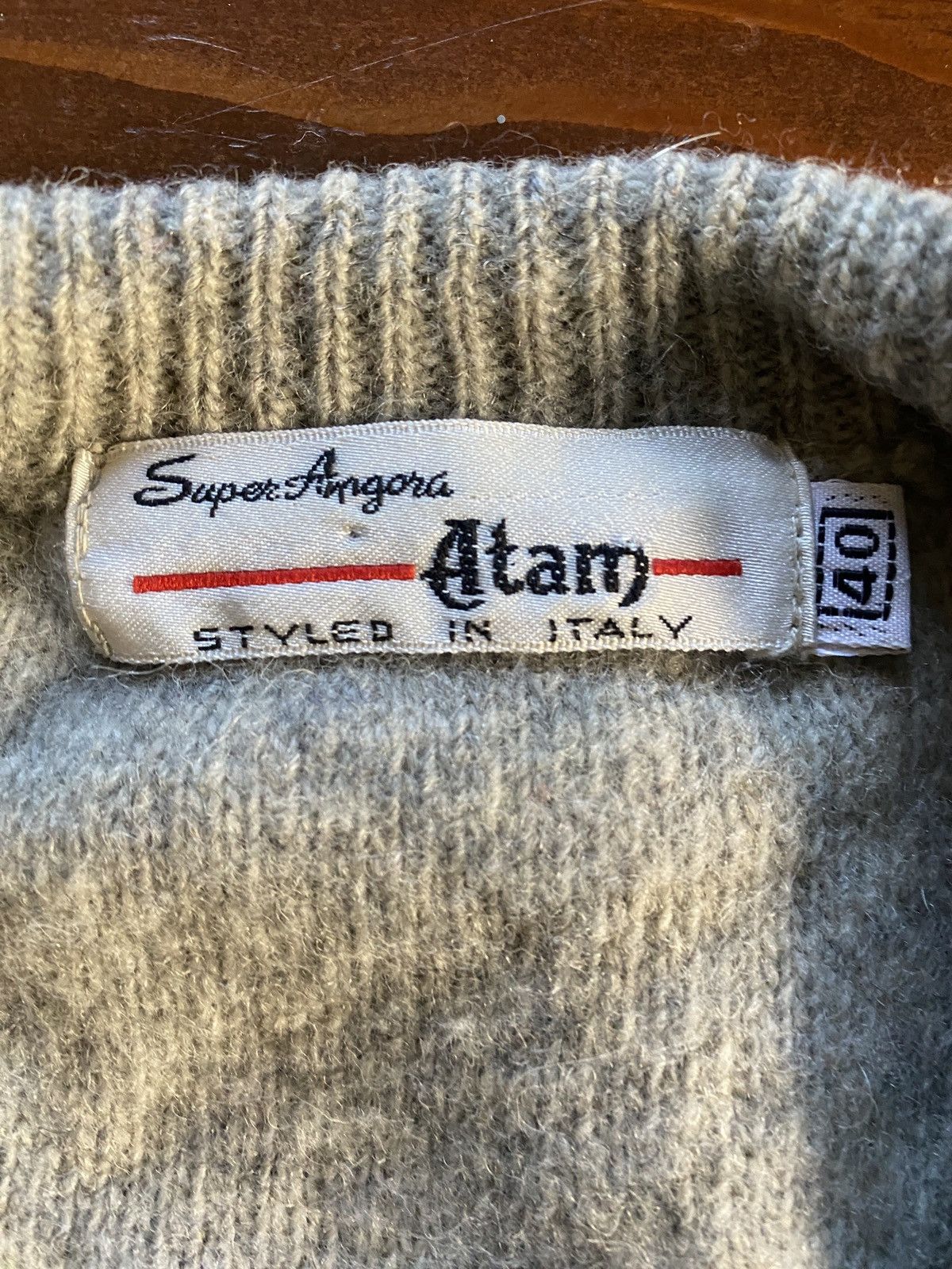 Vintage Vintage 60’s/70’s Super Angora Atam Grey Knit Sweater Vest Size US XL / EU 56 / 4 - 3 Thumbnail