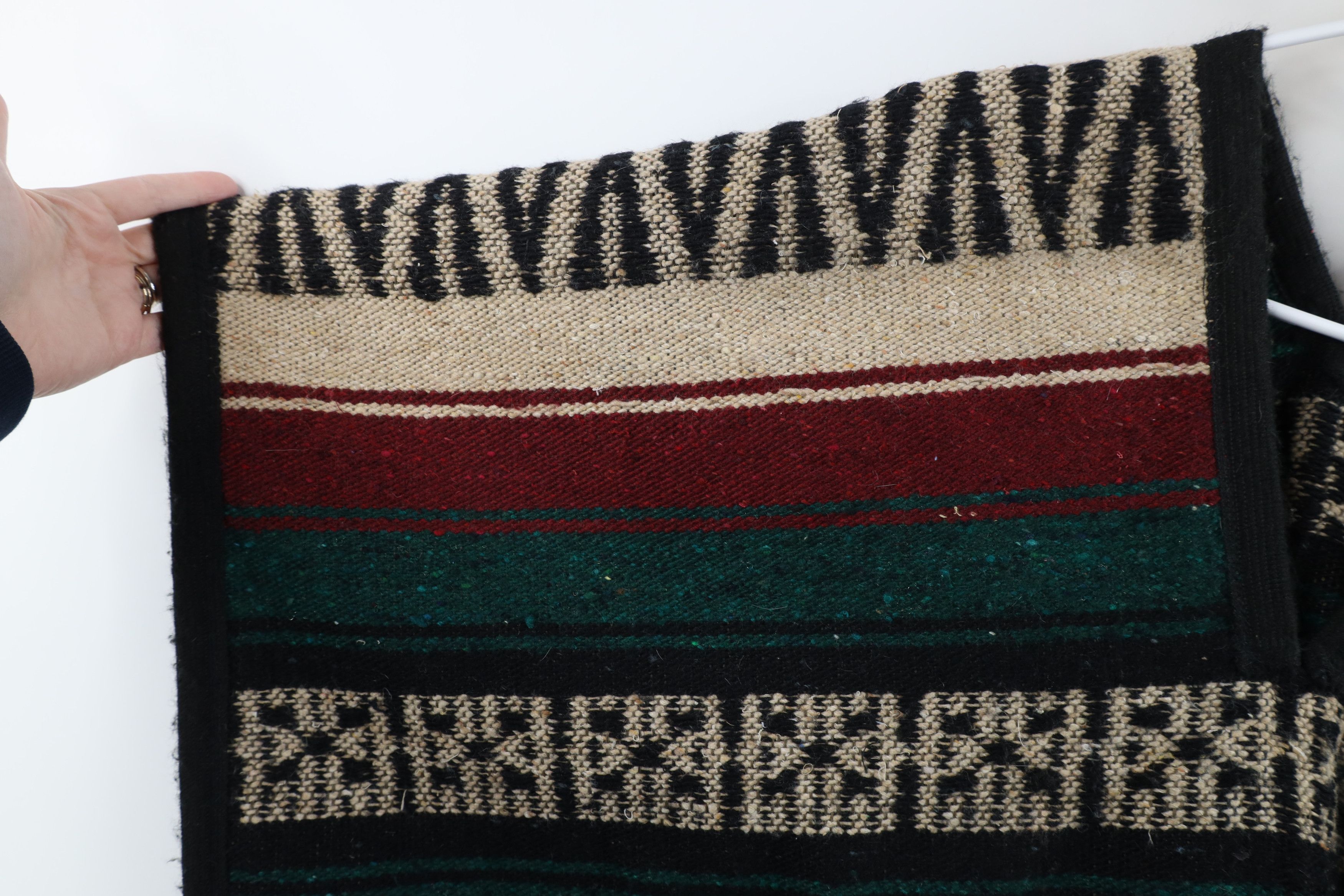 Vintage Vintage 90s Streetwear Adult Fringed Drug Rug Blanket Poncho Size US L / EU 52-54 / 3 - 7 Thumbnail