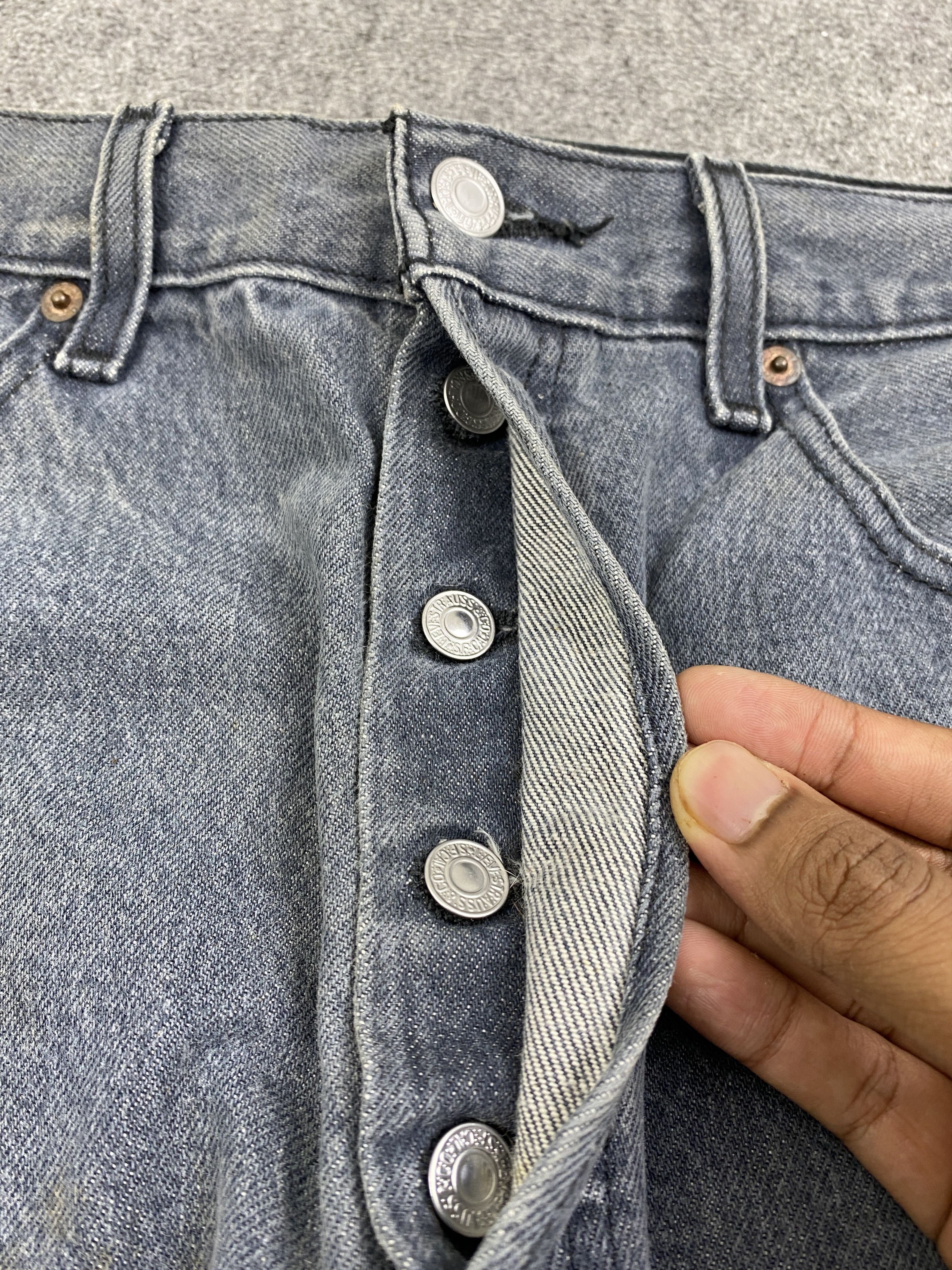 Levi's × Vintage Vintage Levis 501 Superblack Jeans DP2811 Size US 33 - 12 Thumbnail