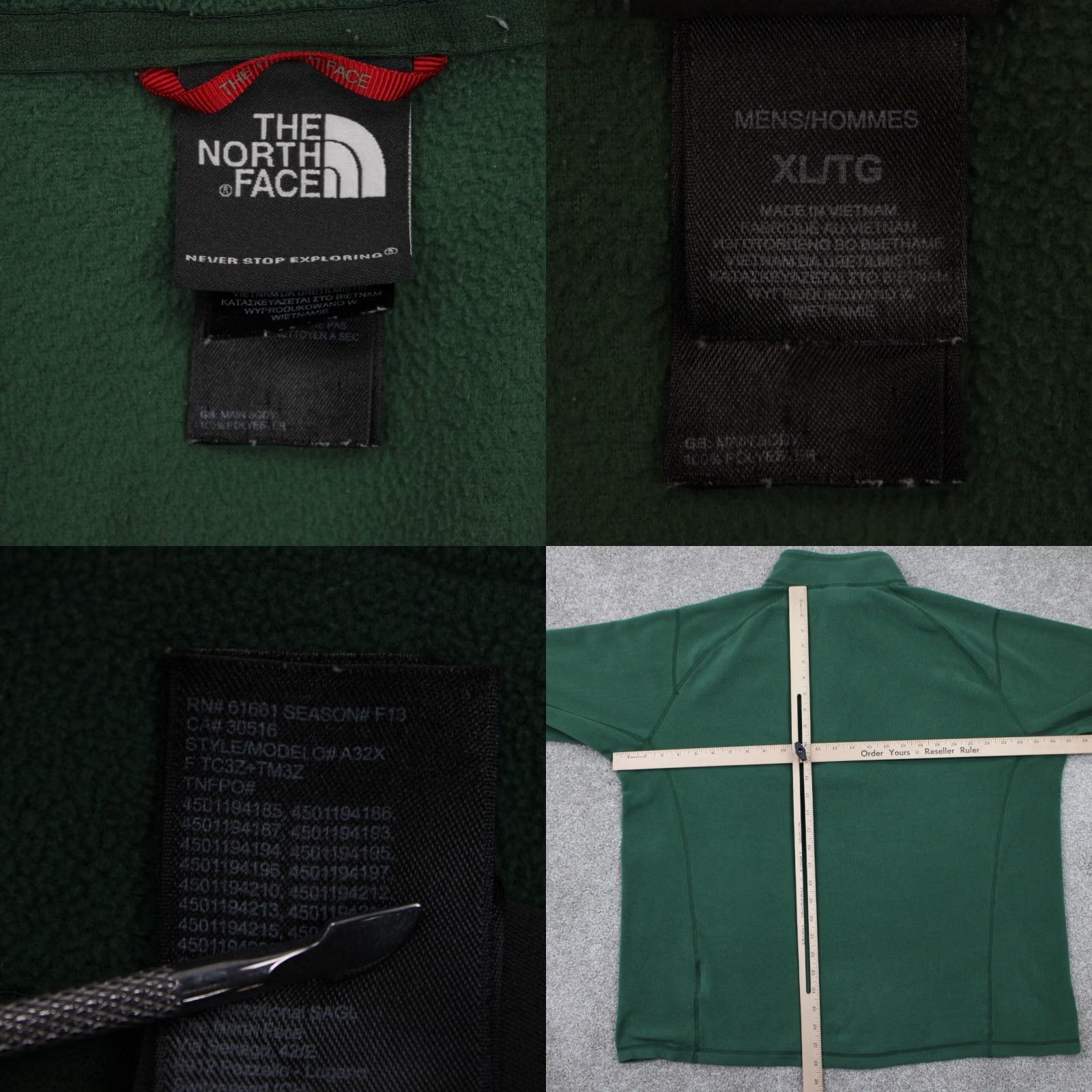 The North Face The North Face Sweatshirt Mens XL Green TKA 100 Trinity Alps 1/4 Zip Pullover Size US XL / EU 56 / 4 - 8 Thumbnail