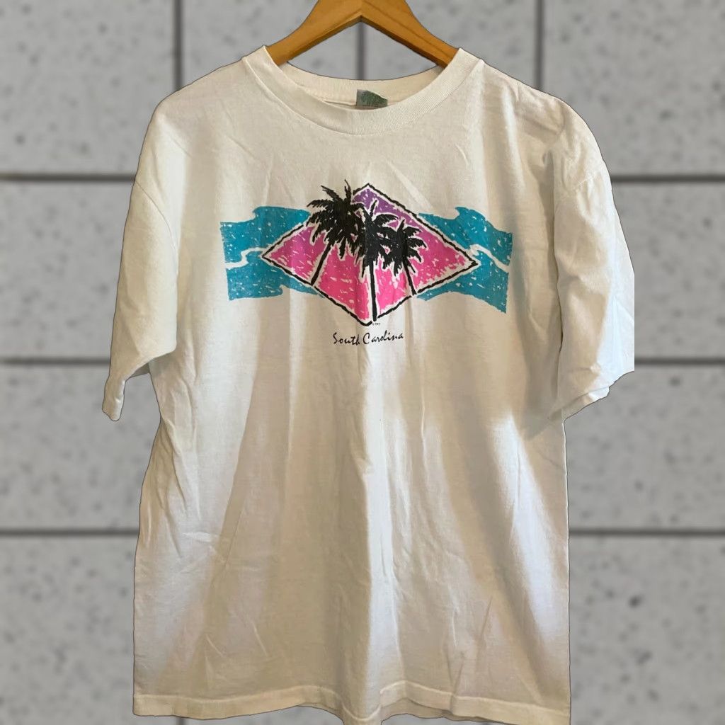 Vintage VTG SIZE LARGE HILTON HEAD ISLAND SOUTH CAROLINA SINGLE STITCH T SHIRT Size US L / EU 52-54 / 3 - 1 Thumbnail