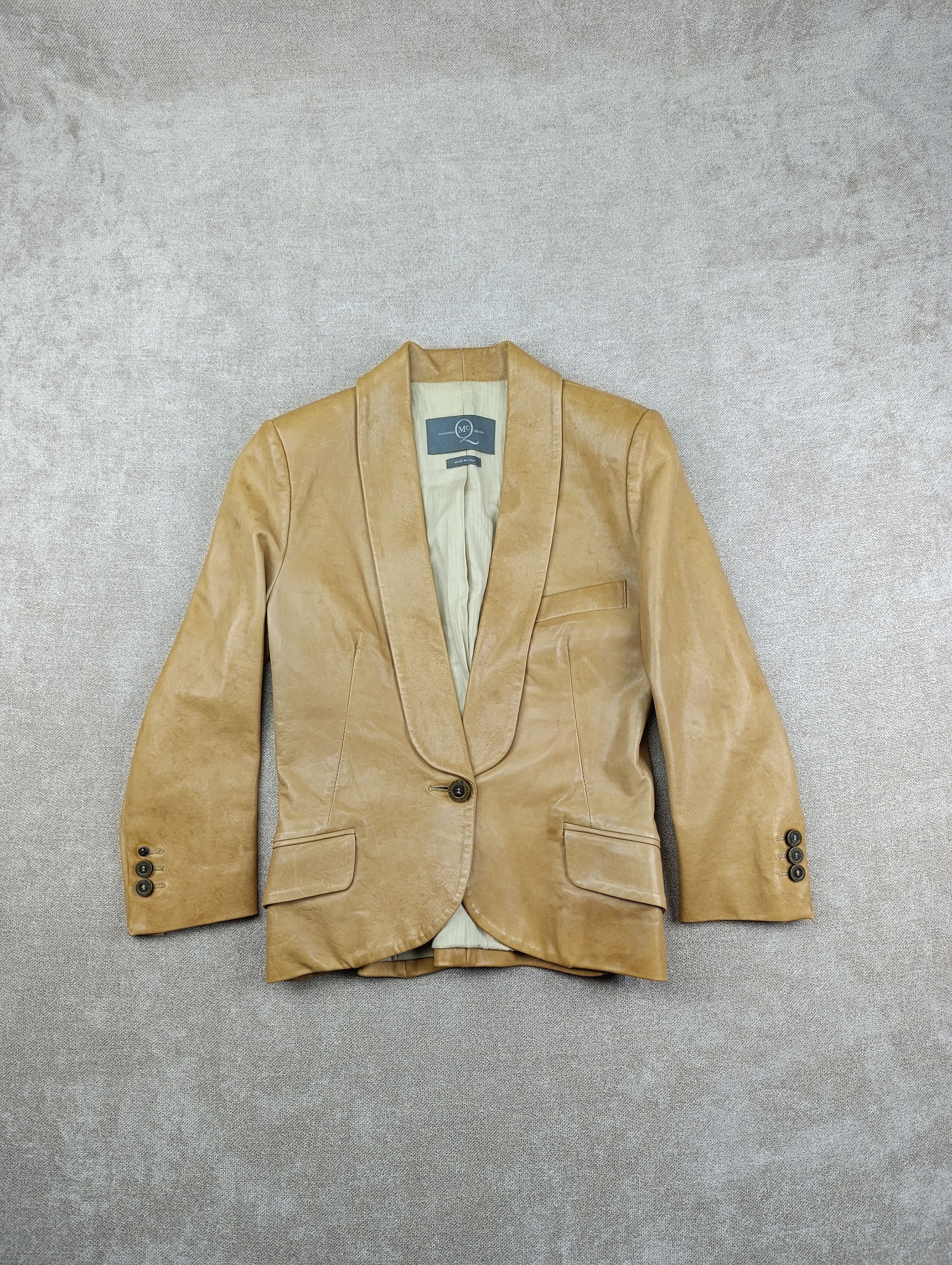 Alexander McQueen McQ Alexander McQueen Lamb Leather Blazer Jacket Size IT 40 Size S / US 4 / IT 40 - 1 Thumbnail