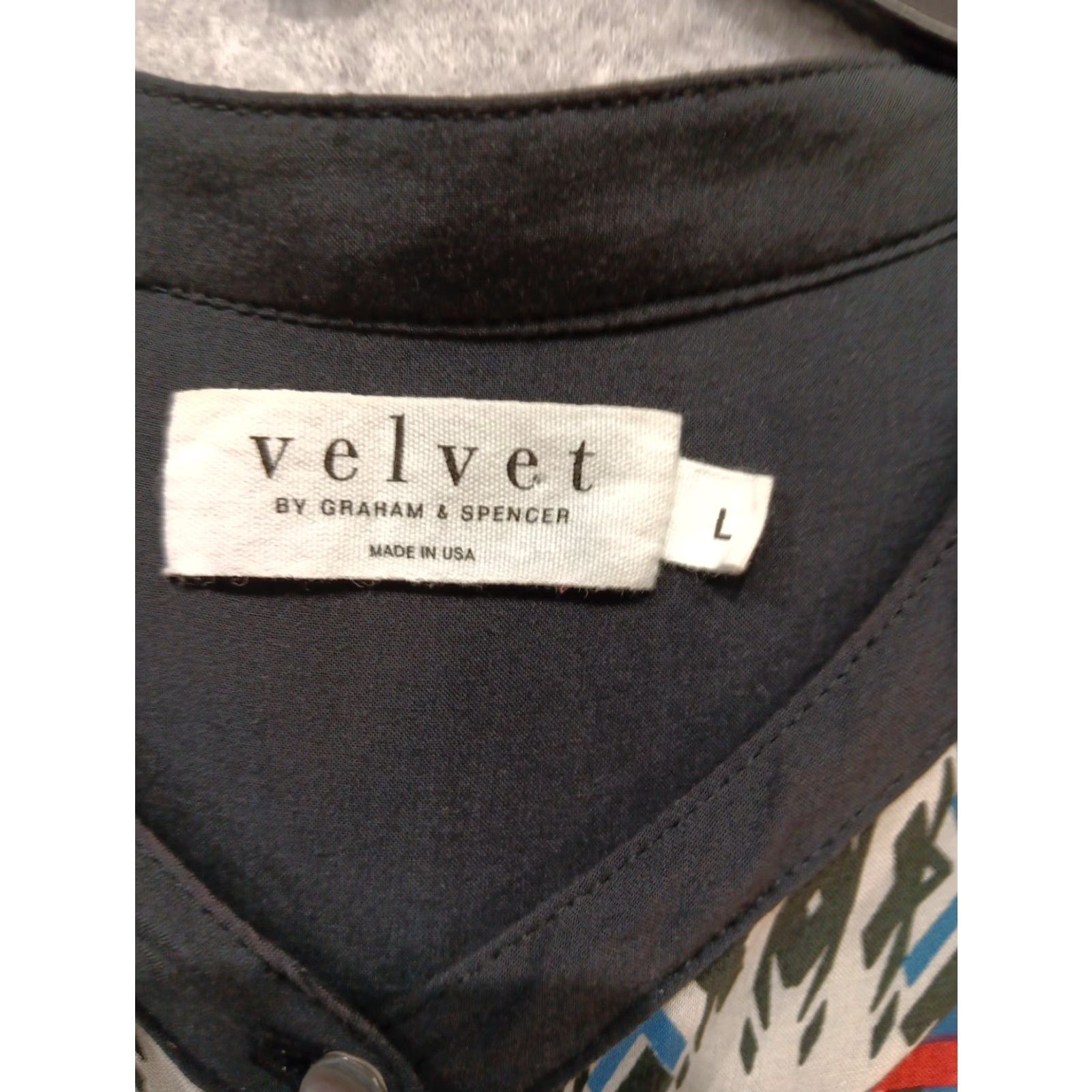 Velvet VELVET by Graham & Spencer Dress L Multi-Color Geometric Drawstring Waist Knee Length Women's Slim Slip Dress Size L / US 10 / IT 46 - 4 Thumbnail