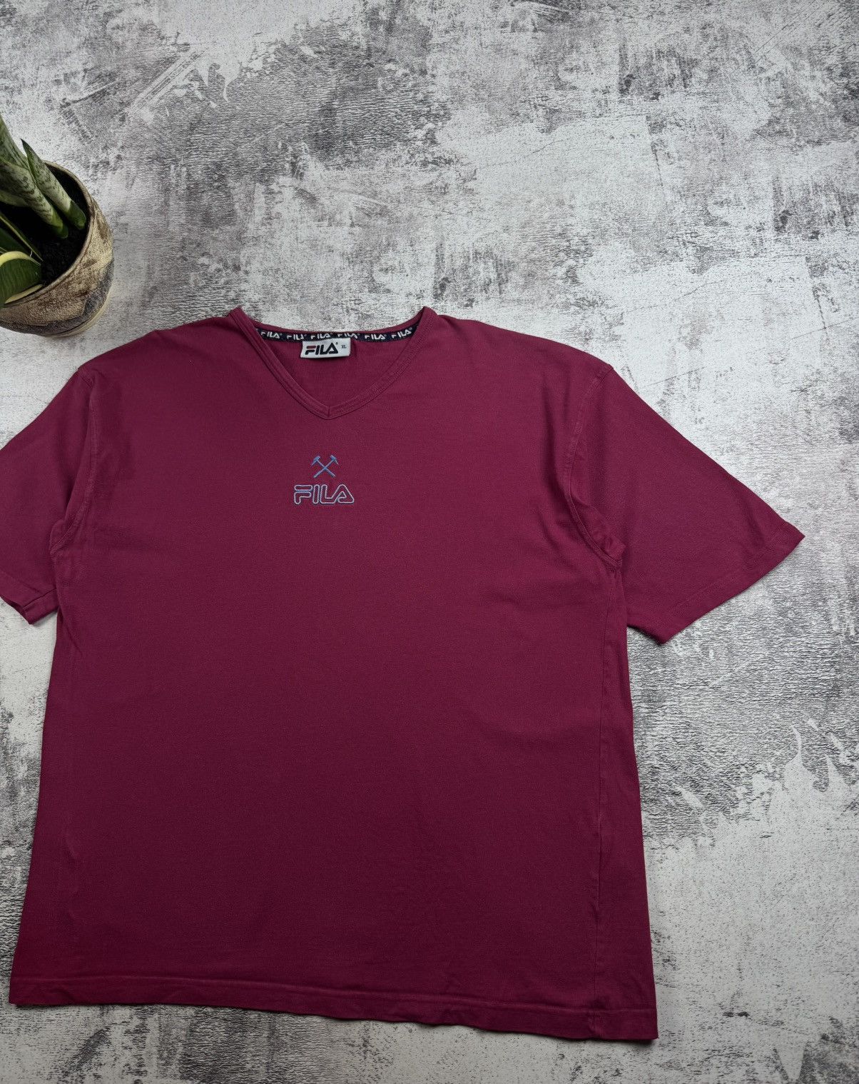 Fila West Ham 1999 2001 Fila Vintage Red Cotton XLarge Soccer Football T Shirt Jersey Size US XL / EU 56 / 4 - 4 Thumbnail