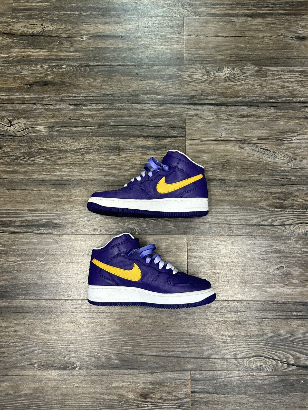 Nike Nike Air Force 1 Mid ‘07 “LA Lakers” Size US 8 / EU 41 - 3 Thumbnail