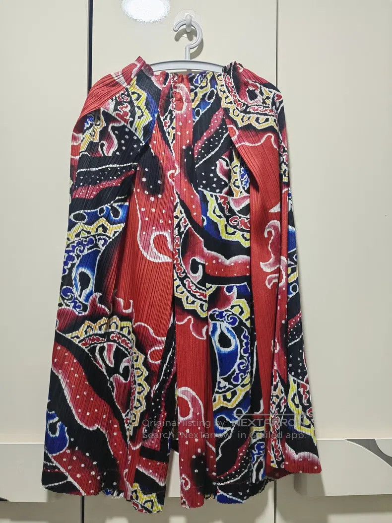 Issey Miyake Issey Miyake size:3 Red Opera Mask Print Pants Size 31" - 3 Thumbnail