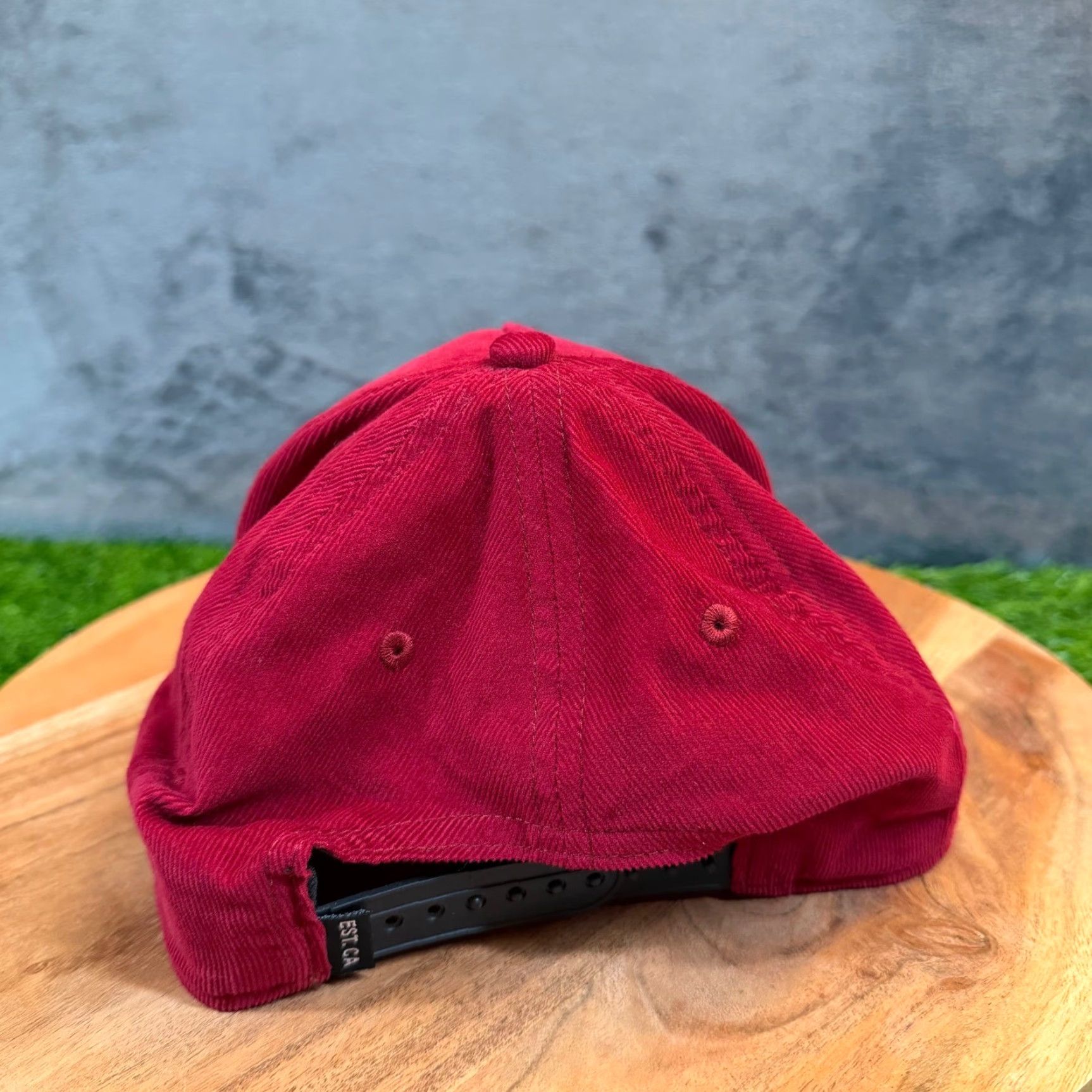 Callaway Callaway Red Corduroy Snapback Hat Adjustable Men Adult Baseball Cap Size ONE SIZE - 4 Thumbnail
