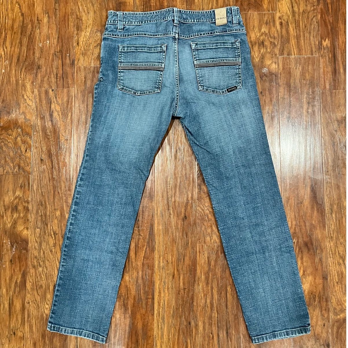 Prana Prana Breathe Jeans Mens 32 X 28 Blue Denim Straight Leg Size US 32 / EU 48 - 2 Thumbnail