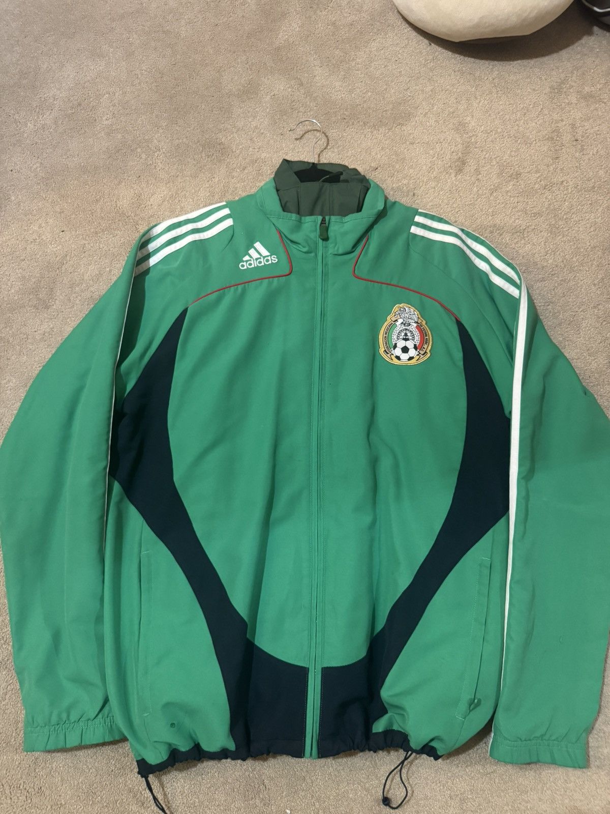 Adidas Retro Adidas Mexico Windbreaker Size US L / EU 52-54 / 3 - 1 Thumbnail