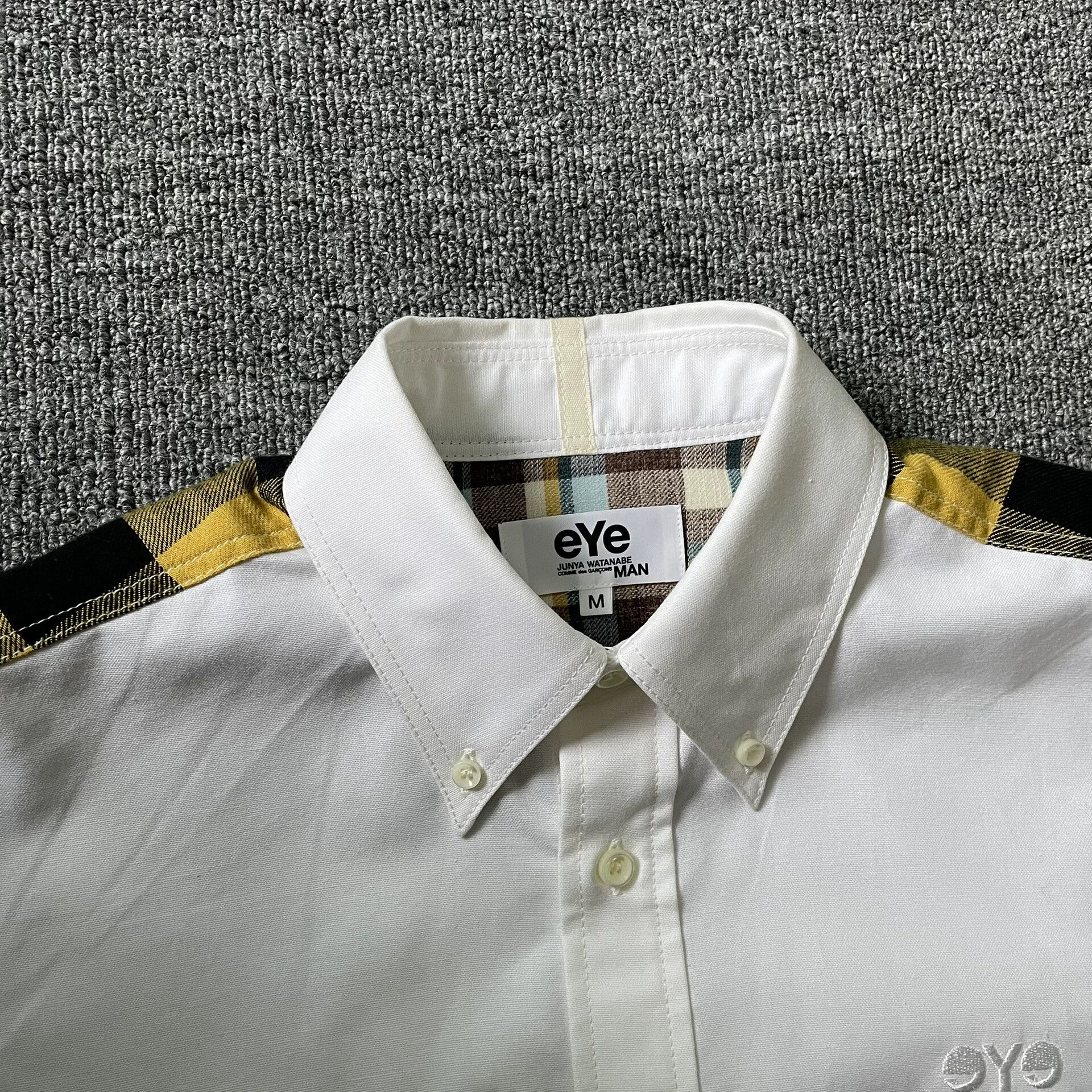 Comme des Garcons CDG Junya Watanabe Man Eye Plaid Patchwork Embroidered Shirt Size US M / EU 48-50 / 2 - 3 Thumbnail