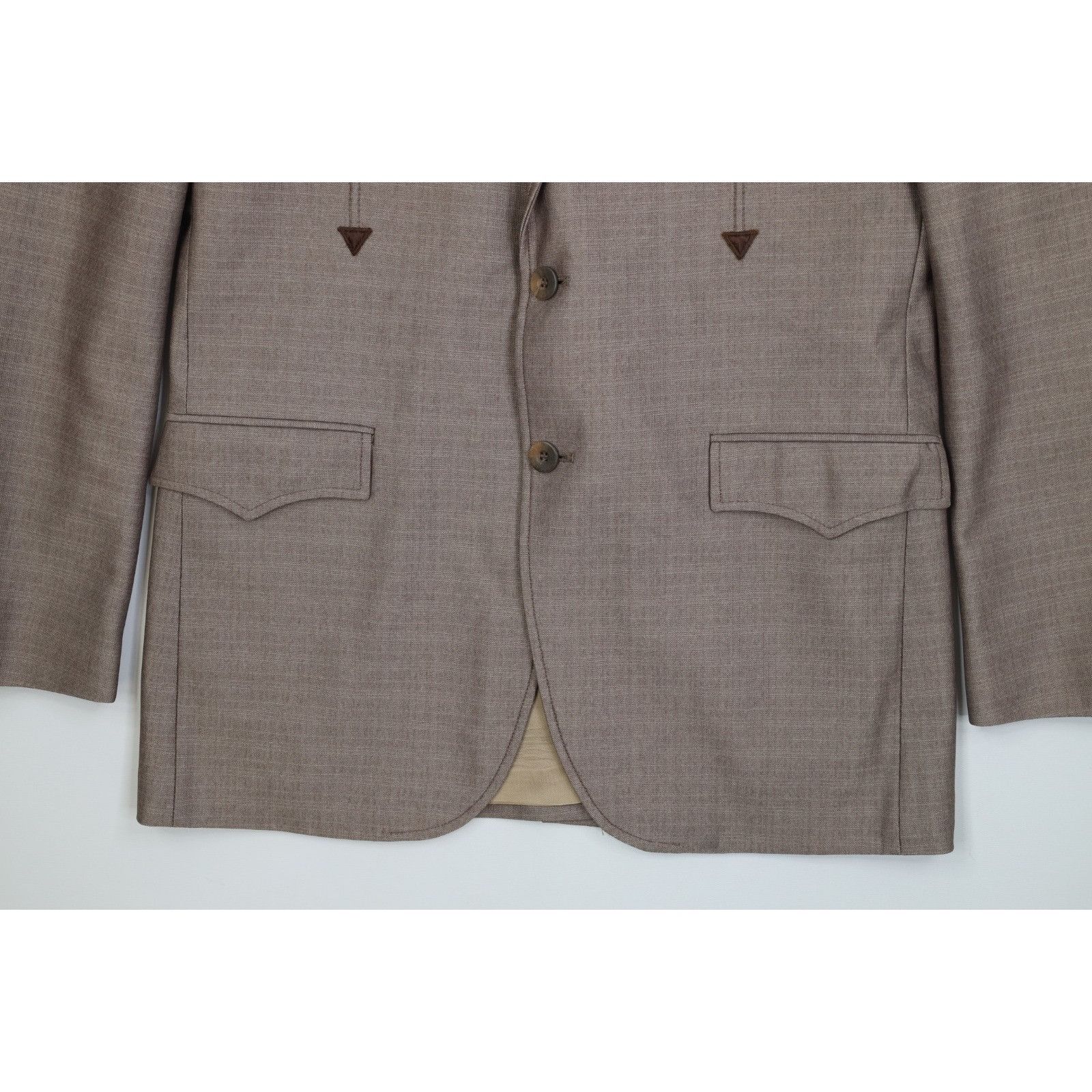 Vintage Vintage 70s Rockabilly 2 Piece Wool Blend Western Suit Size 40L - 4 Thumbnail