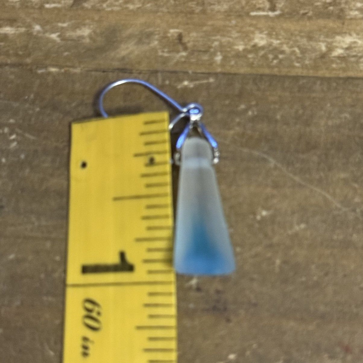 Other Blue geometric sea glass dangle earrings Size ONE SIZE - 4 Thumbnail