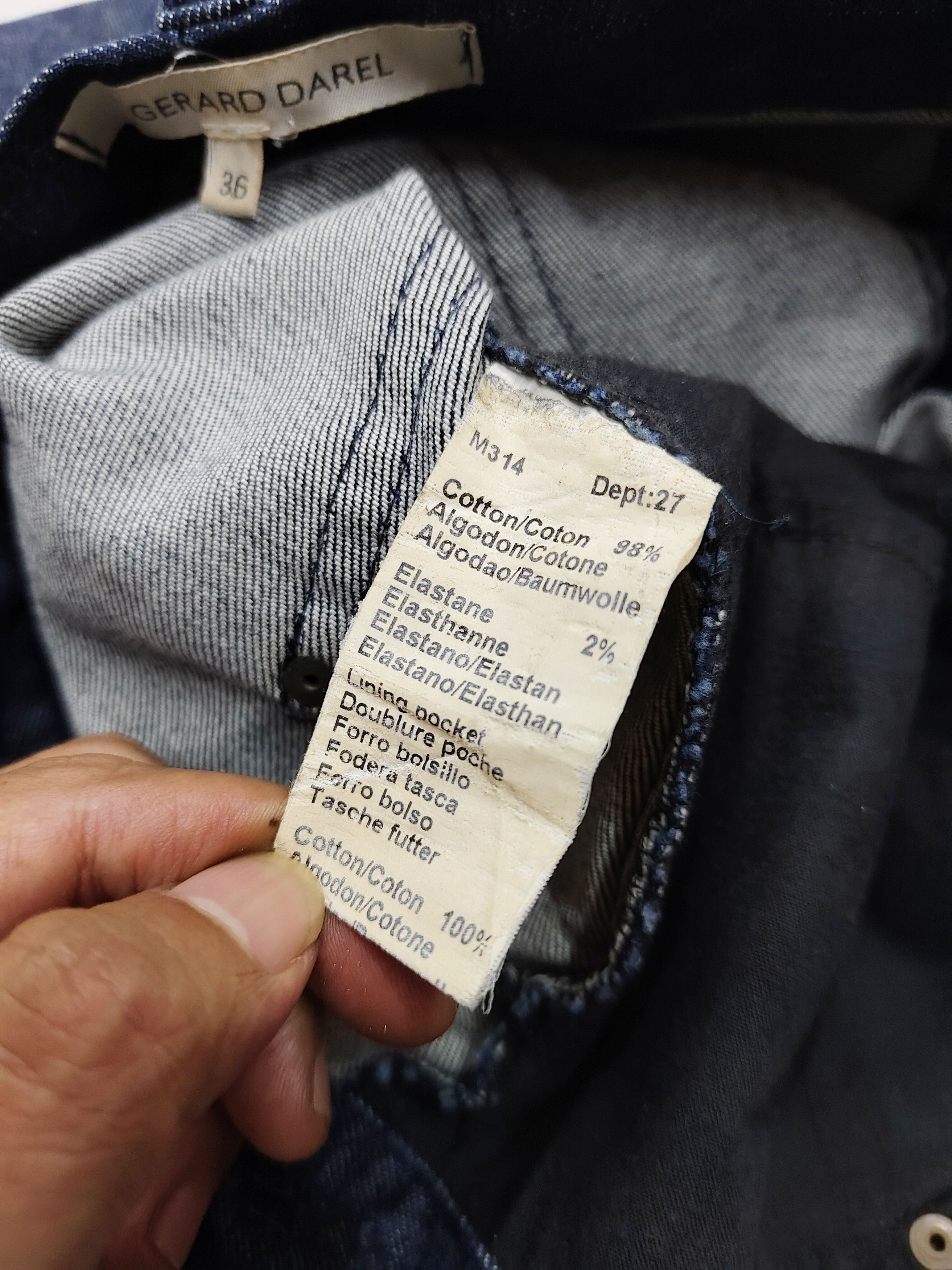 Gerard Darel Gerard Darel 🇫🇷 Y2k Parisian Minimal Zip-Hem Denim Jeans Size 29" - 7 Thumbnail
